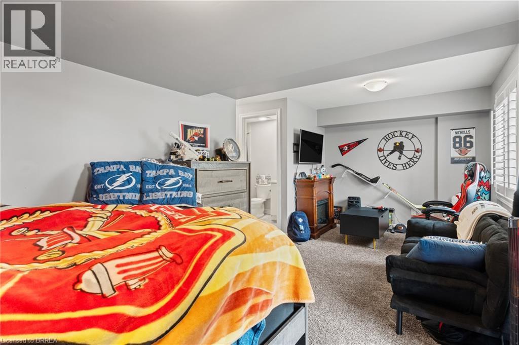 basment set up as 4th bedroom - 88 Severino Circle, Smithville, ON - Indoor Photo Showing Bedroom