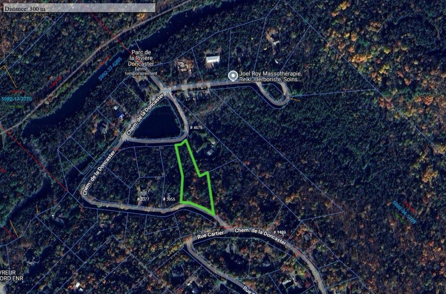 Plan (croquis) - Ch. De La Doncaster, Sainte-Adèle, QC