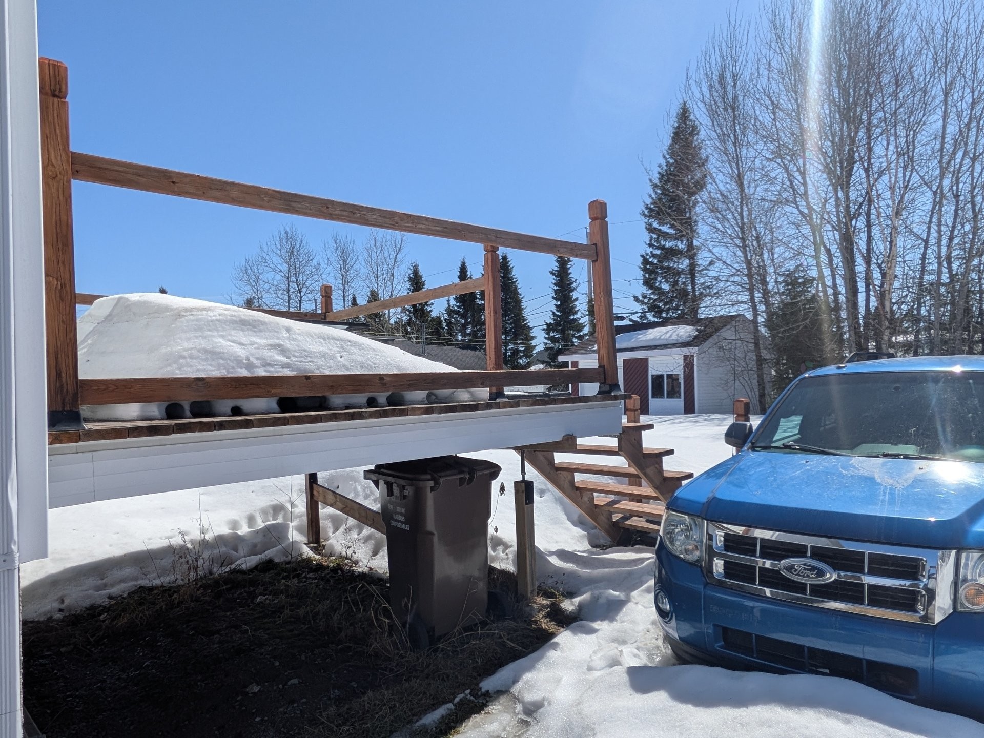 Courtyard - 522 4E Avenue E., Amos, QC - Outdoor