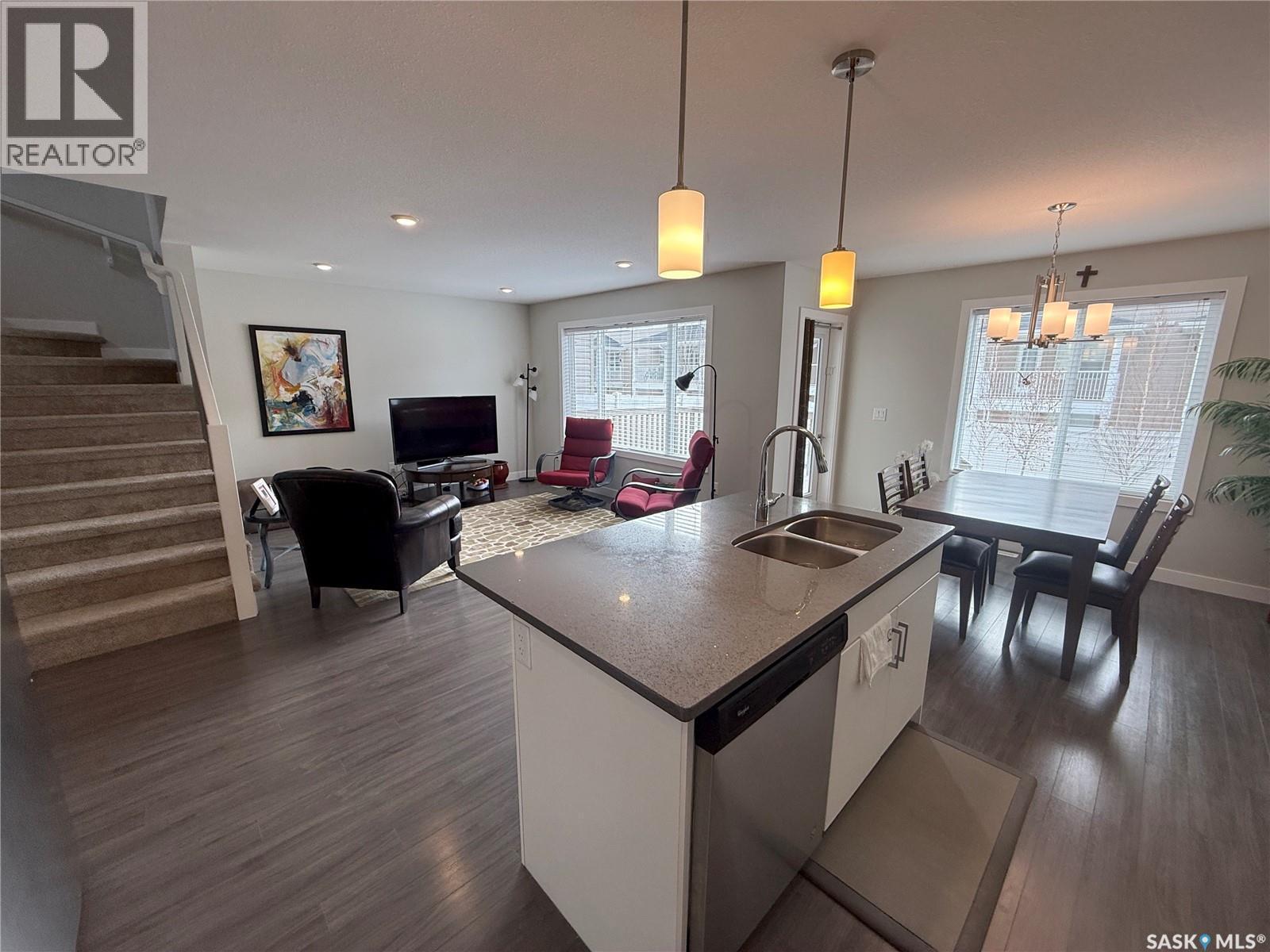 1061 Kolynchuk Crescent, Saskatoon, SK - Indoor Photo Showing Kitchen With Double Sink
