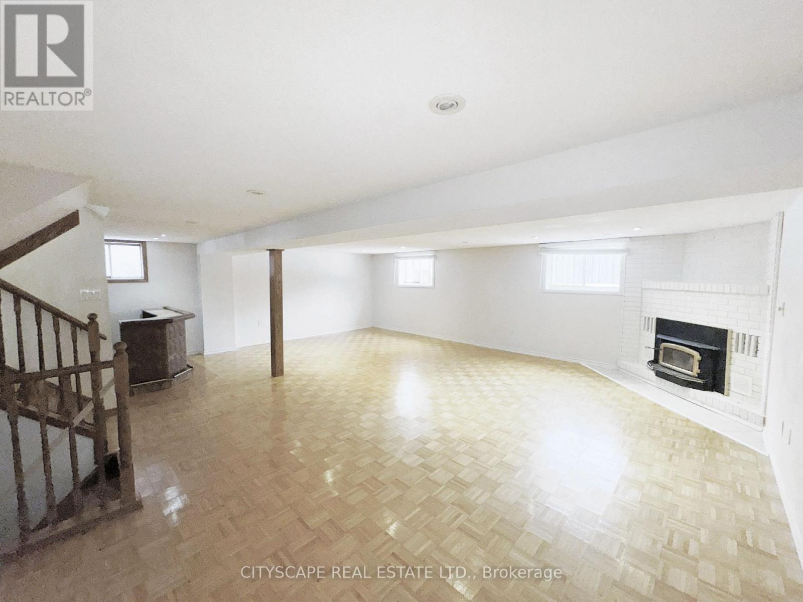 Lower Level Family/Rec Room - 7 Quincy Court, Hamilton, ON - Indoor With Fireplace