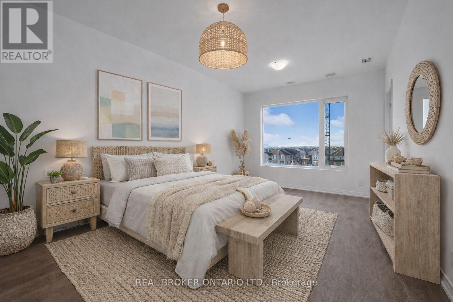 VIRTUALLY STAGED - 412 - 3265 Carding Mill Trail, Oakville, ON - Indoor Photo Showing Bedroom