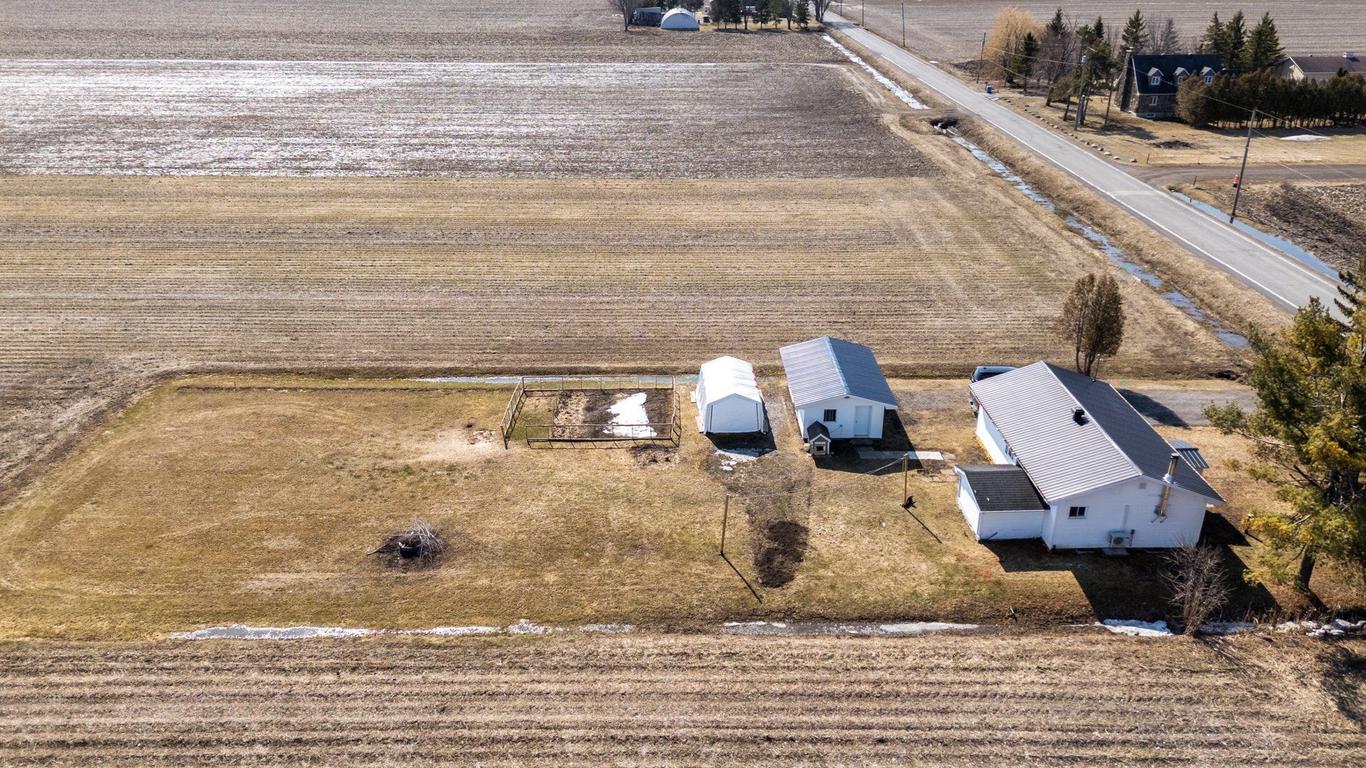 Aerial View - 534 Ch. St-Emmanuel, Saint-Clet, QC - Outdoor With View