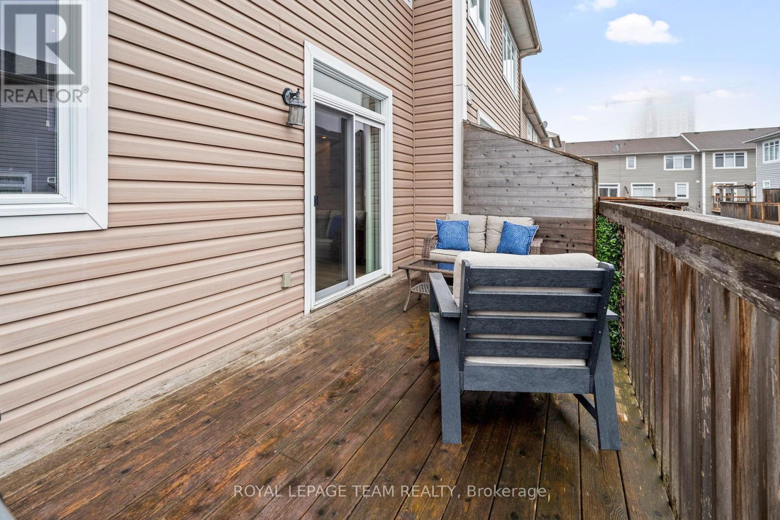 Spacious Balcony Off Kitchen - 173 West Village Private, Ottawa, ON - Outdoor With Deck Patio Veranda With Exterior