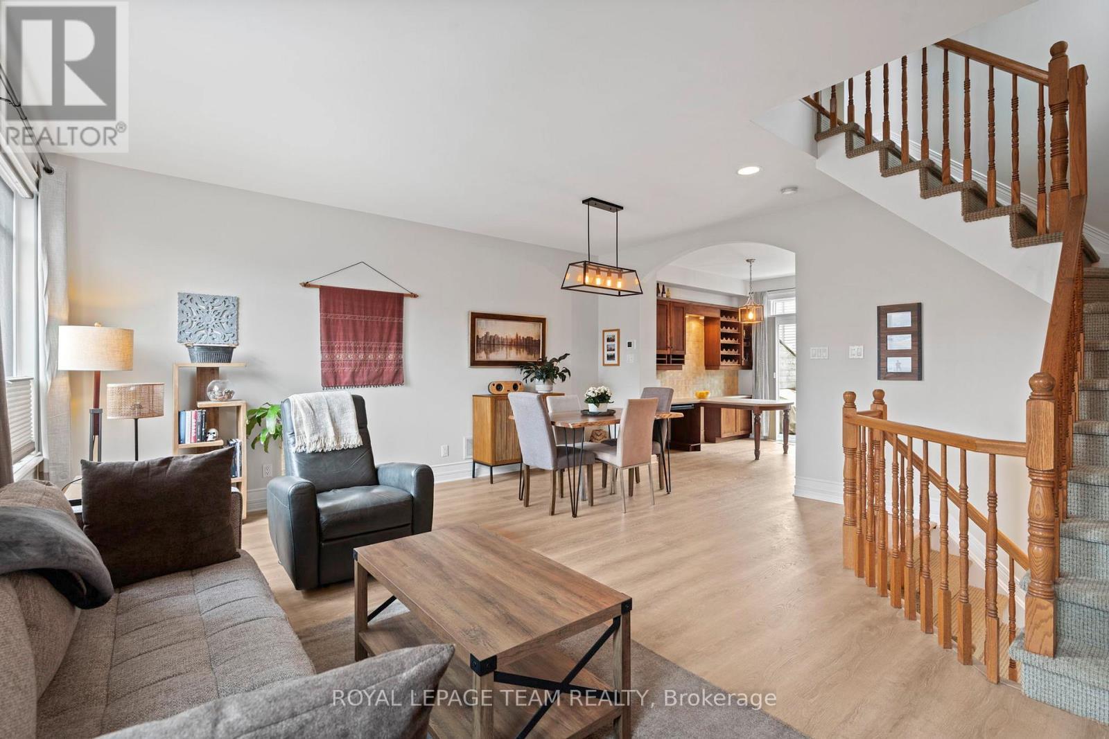 Bright & Open Concept Living/Dining Room - 173 West Village Private, Ottawa, ON - Indoor Photo Showing Living Room