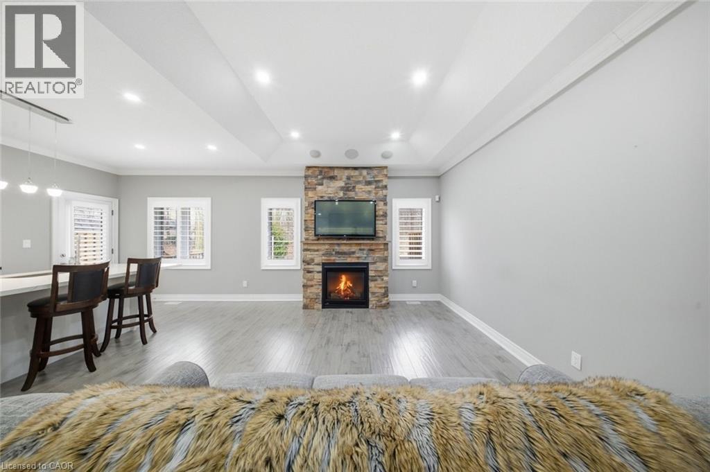 194 Donly Drive S Unit# 12, Simcoe, ON - Indoor Photo Showing Other Room With Fireplace