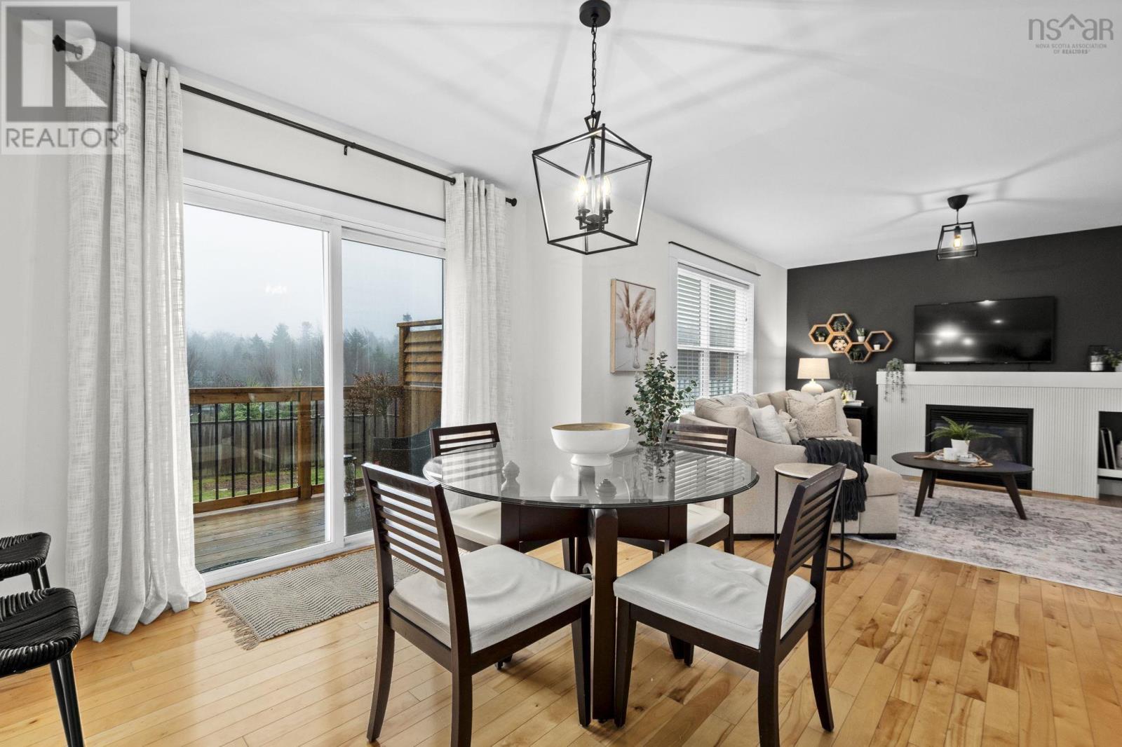 Dining Area - 124 Beachstone Drive, Spryfield, NS - Indoor Photo Showing Dining Room With Fireplace