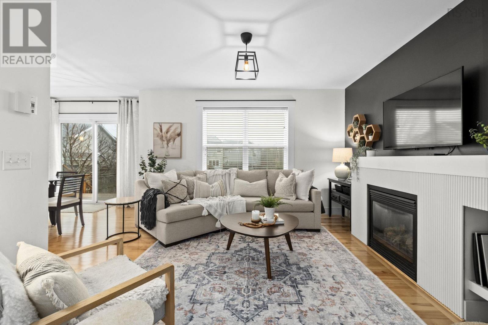 Family Room - 124 Beachstone Drive, Spryfield, NS - Indoor Photo Showing Living Room With Fireplace