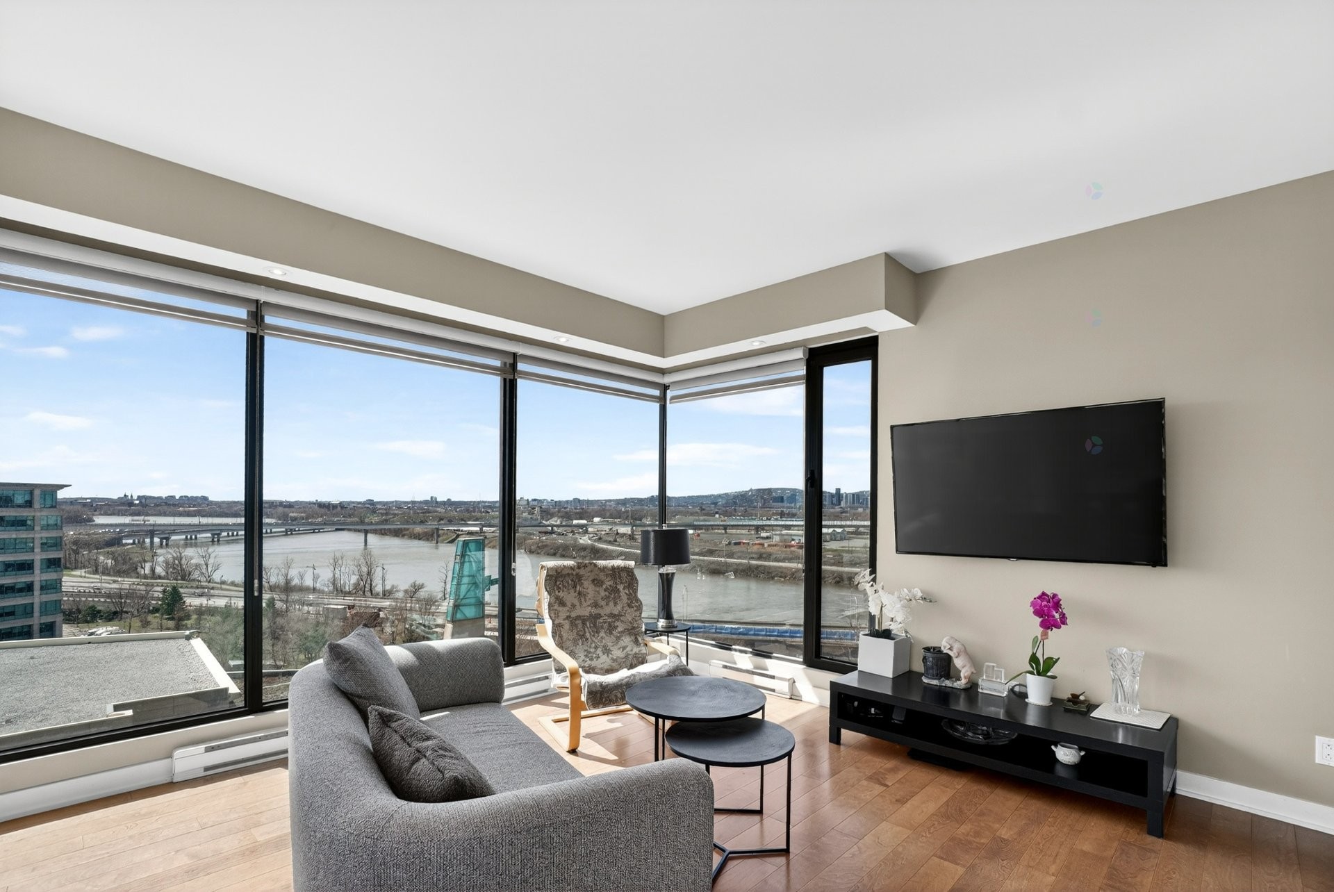 Salon - 1103-101 Rue De La Rotonde, Montréal (Verdun/Île-Des-Soeurs), QC - Indoor Photo Showing Living Room