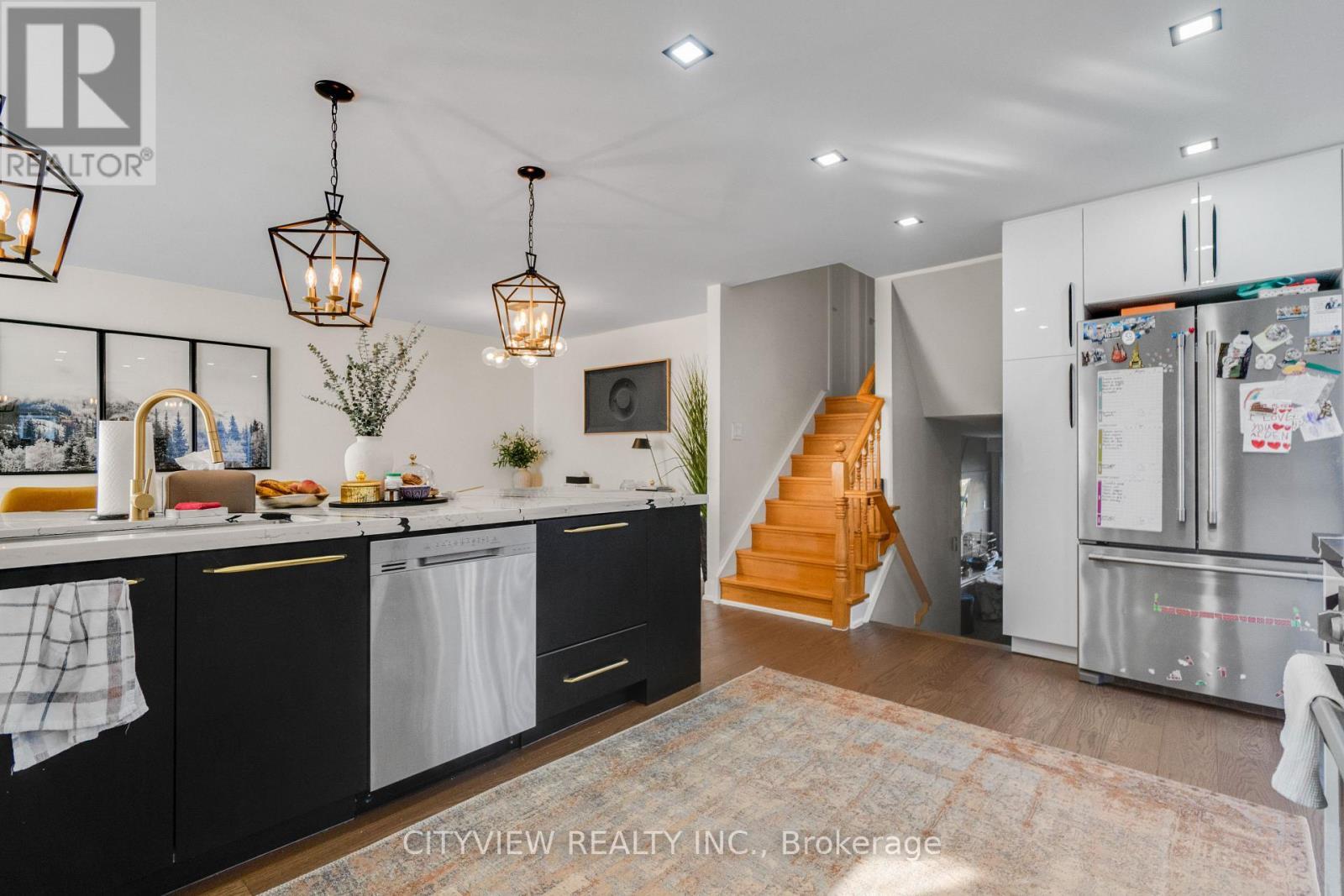 64 Foxacre Row, Brampton, ON - Indoor Photo Showing Kitchen With Upgraded Kitchen