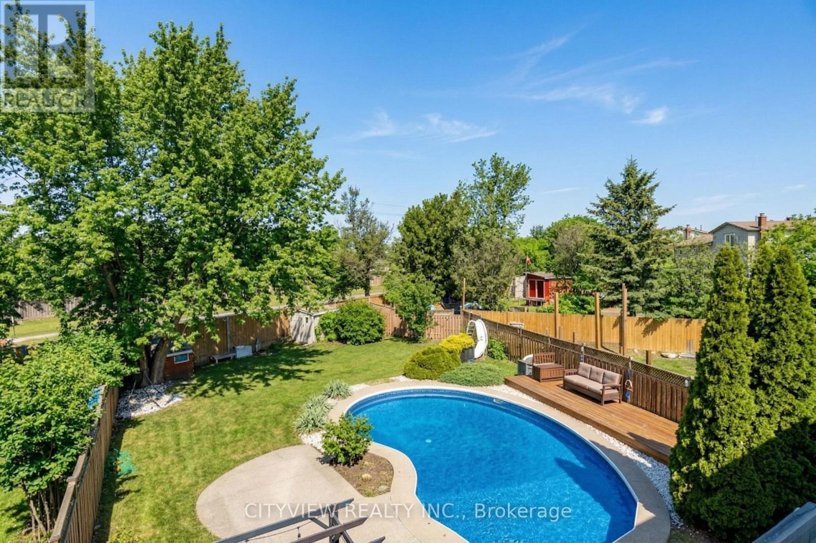 64 Foxacre Row, Brampton, ON - Outdoor With In Ground Pool With Backyard