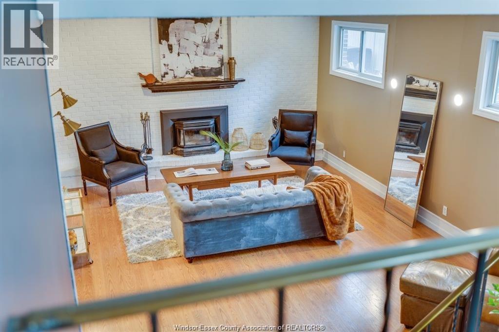 145 Centennial Drive, Tecumseh, ON - Indoor Photo Showing Living Room With Fireplace