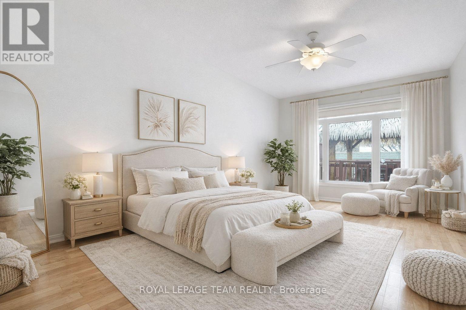 Virtually Staged - 114 Bartlett Private, Ottawa, ON - Indoor Photo Showing Bedroom