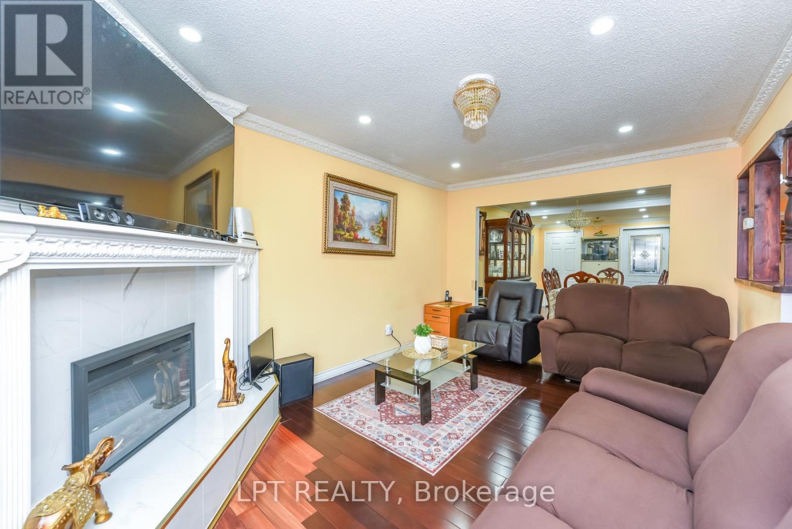 67 Kay Drive, Toronto, ON - Indoor Photo Showing Living Room With Fireplace