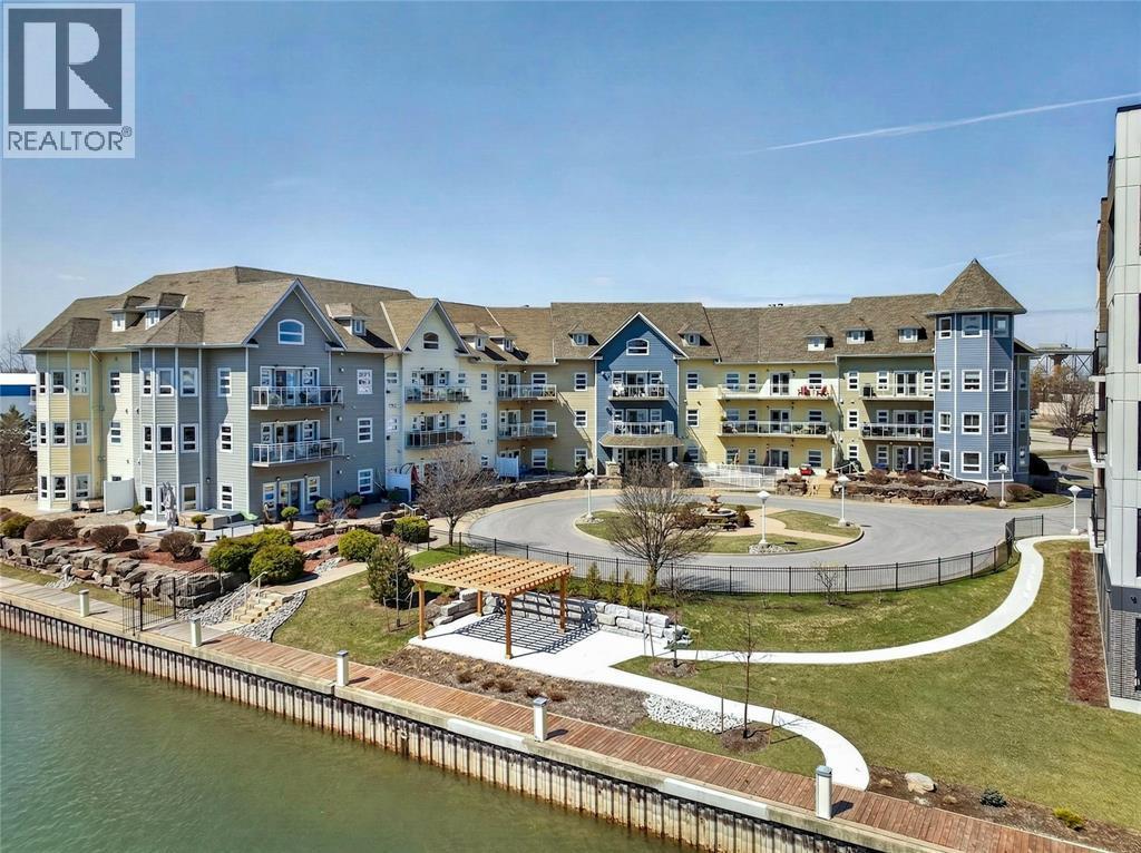 1550 Venetian Boulevard Unit# 310, Point Edward, ON - Outdoor With Body Of Water With Balcony