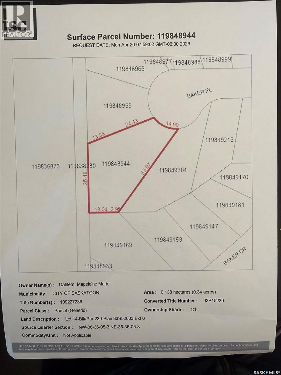 230 Baker Place, Saskatoon, SK - Other