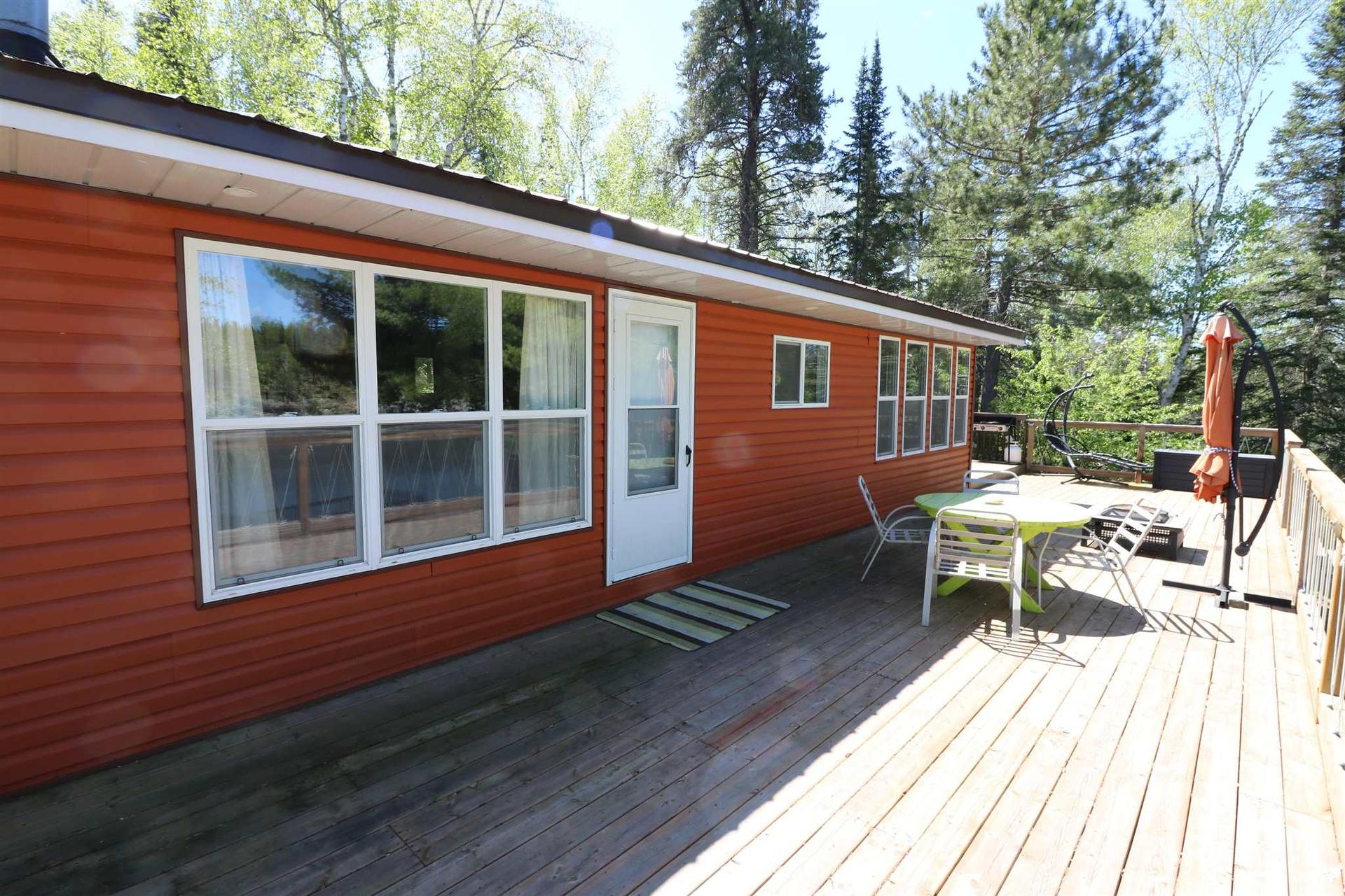 Cl4111 Winnipeg River, Kenora, ON - Outdoor With Deck Patio Veranda With Exterior