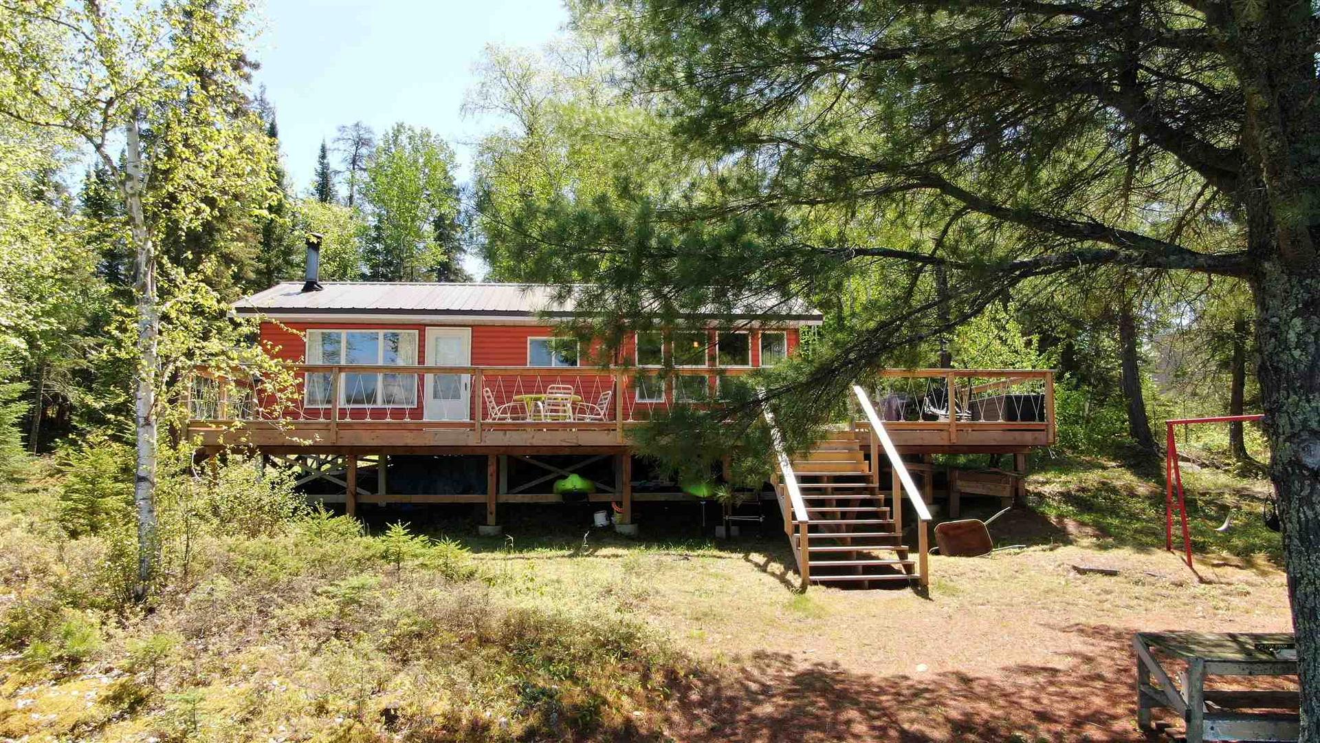 Cl4111 Winnipeg River, Kenora, ON - Outdoor With Deck Patio Veranda