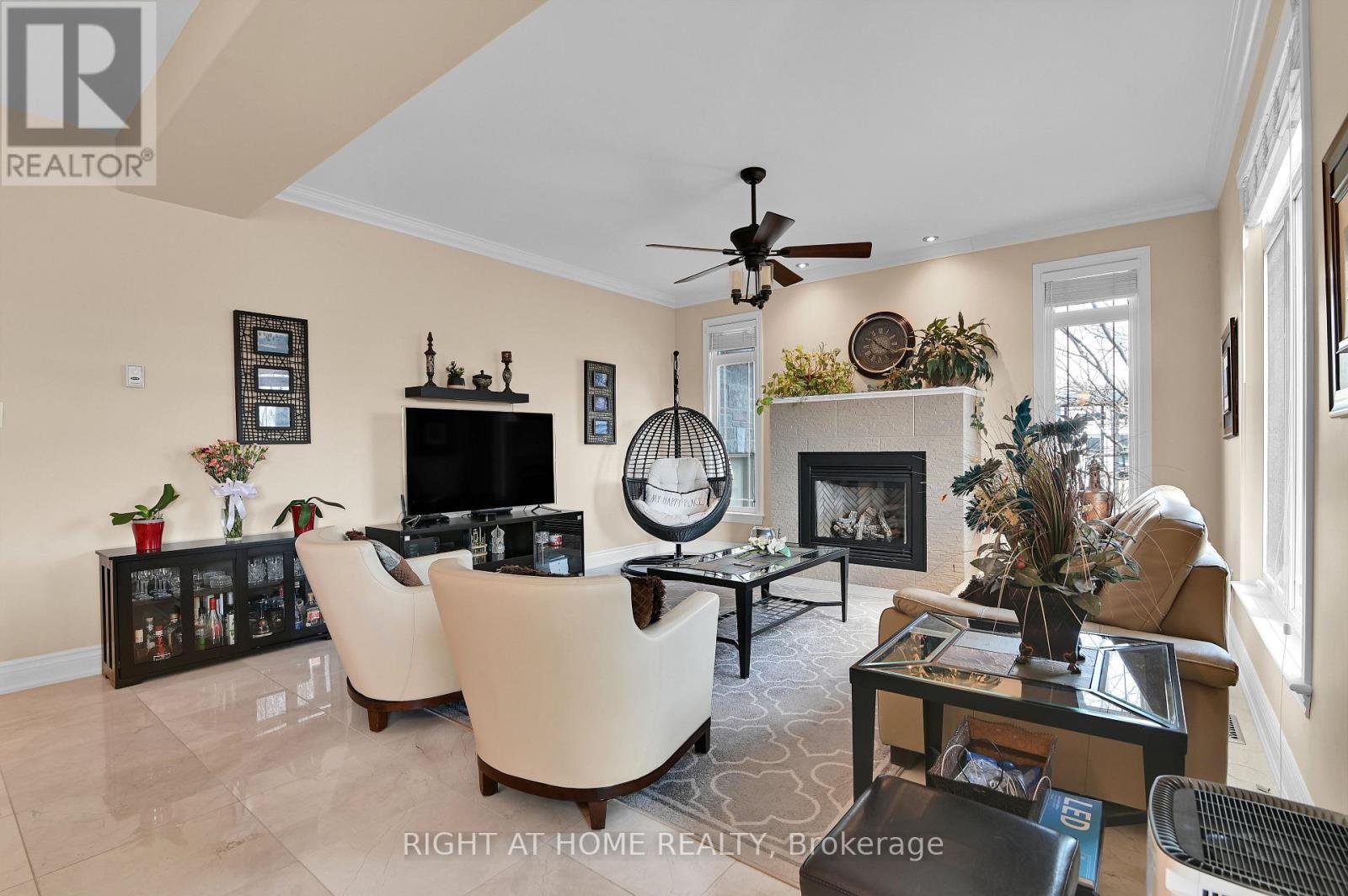 131 Issam Private, Ottawa, ON - Indoor With Fireplace