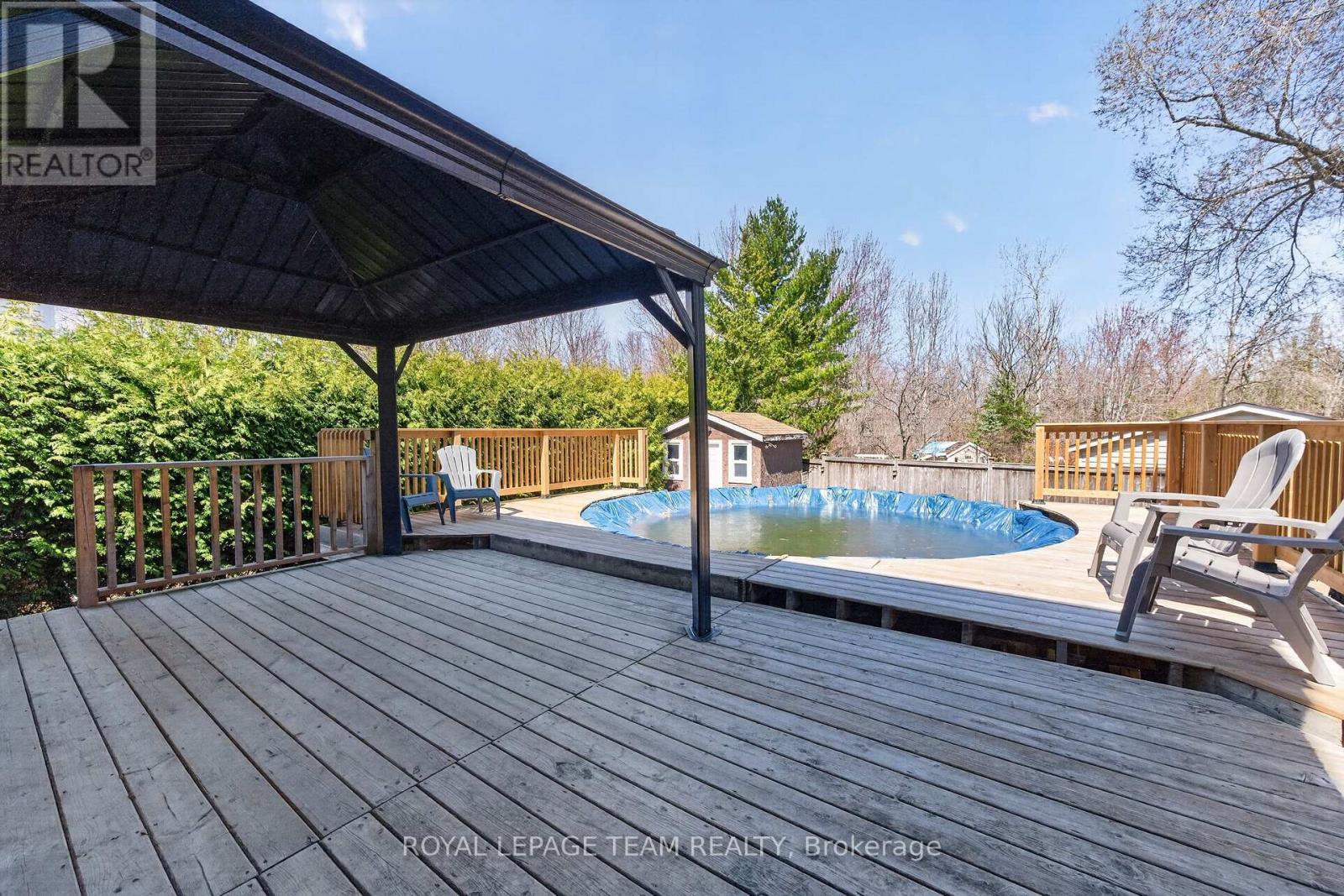 161 Springwater Drive, Ottawa, ON - Outdoor With Above Ground Pool With Deck Patio Veranda