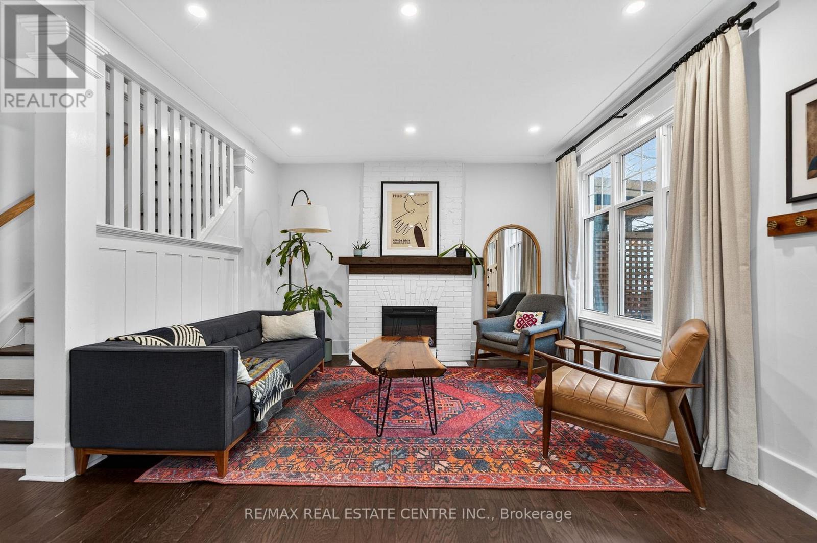 282 Park Street, Kitchener, ON - Indoor With Fireplace