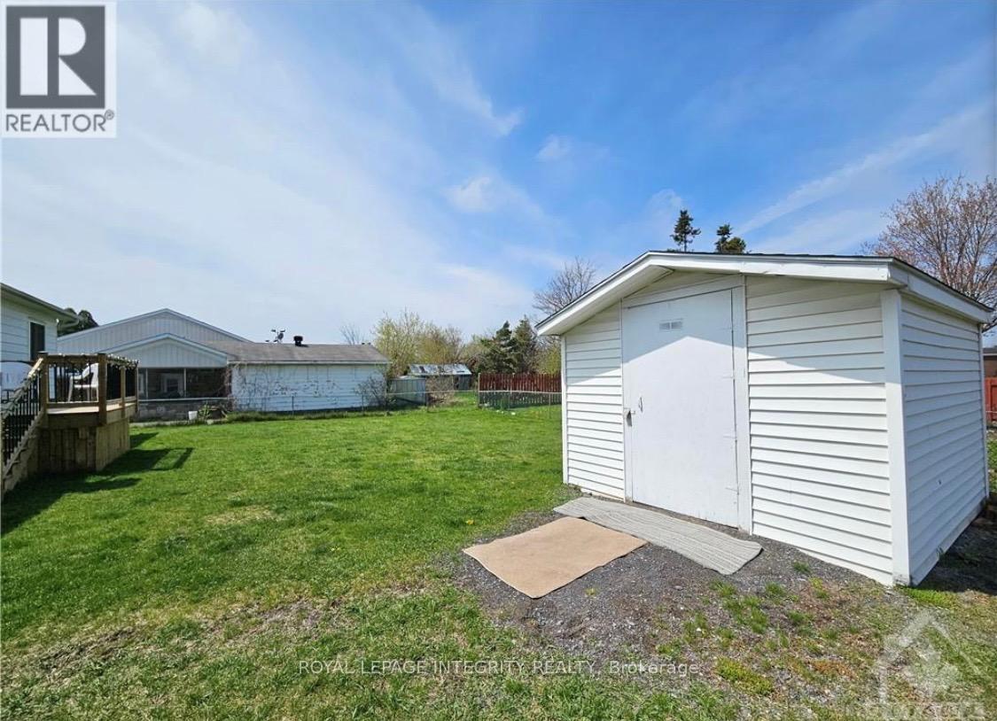 Backyard Shed - 3264 Johnston Avenue, Cornwall, ON - Outdoor With Deck Patio Veranda With Exterior