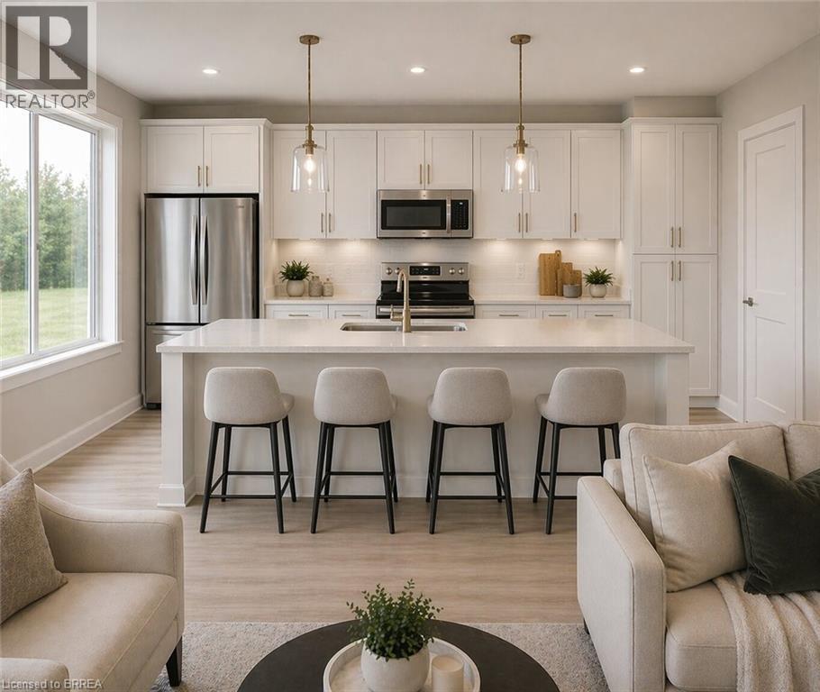 Lot 8 Sass Crescent, Paris, ON - Indoor Photo Showing Kitchen With Upgraded Kitchen