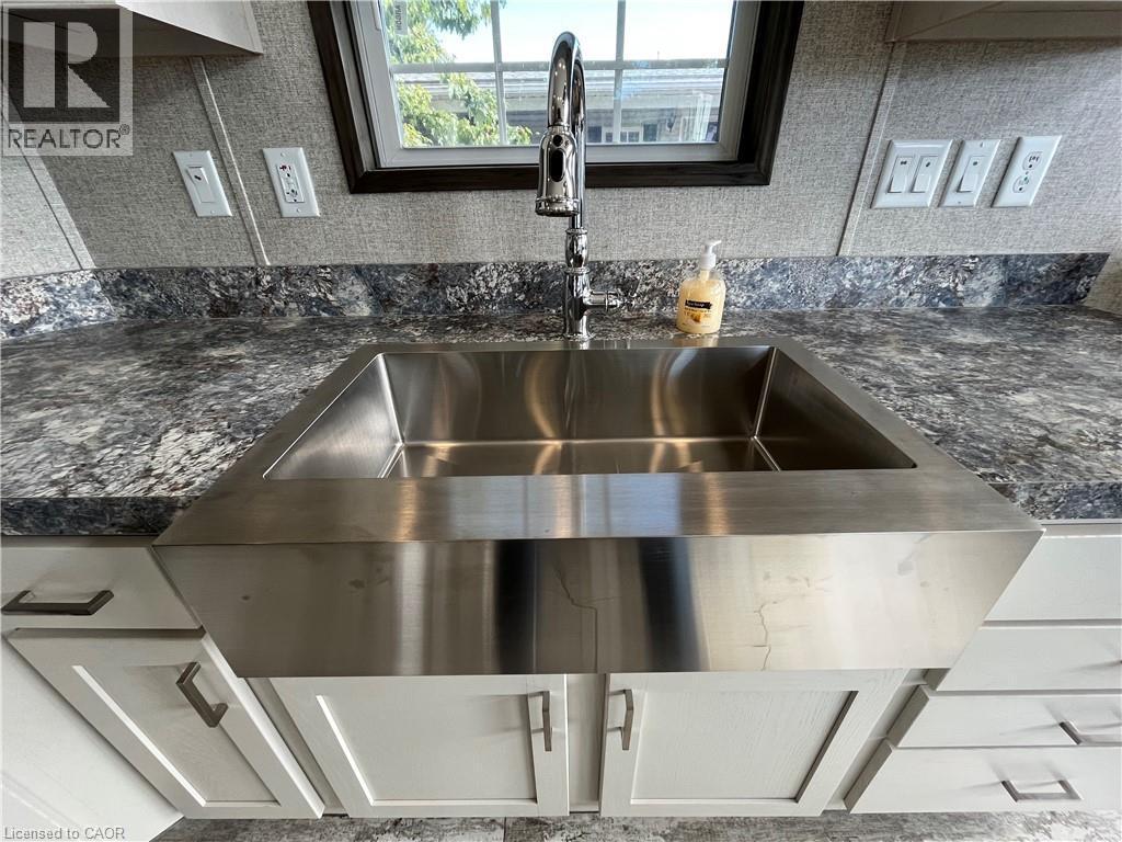 274 Front Road Unit# 51, St. Williams, ON - Indoor Photo Showing Kitchen With Double Sink