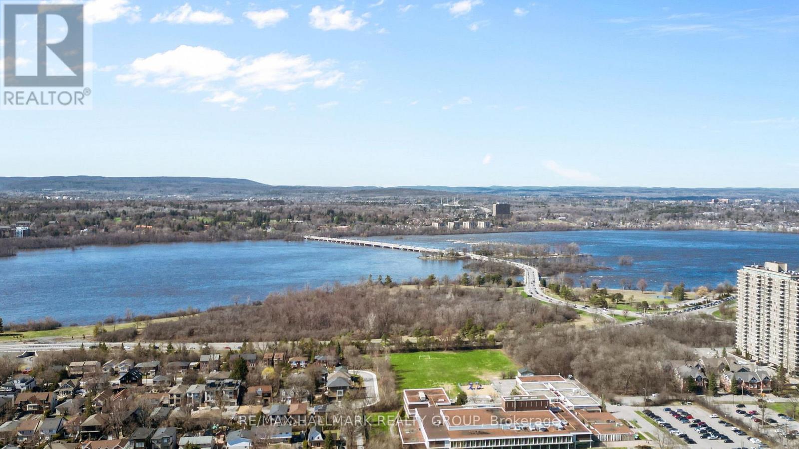 Westboro neighbourhood aerial - 330 Winona Avenue, Ottawa, ON - Outdoor With Body Of Water With View