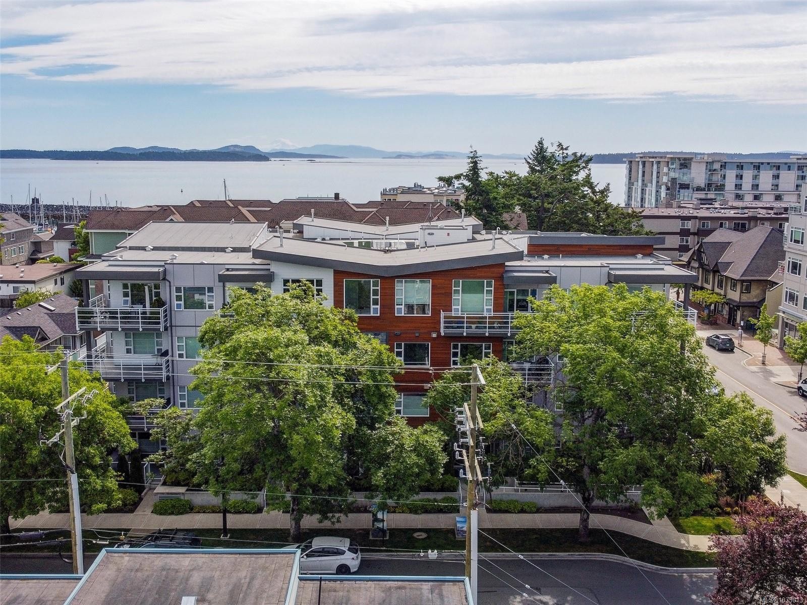 206-9861 Third St, Sidney, BC - Outdoor With Body Of Water With View