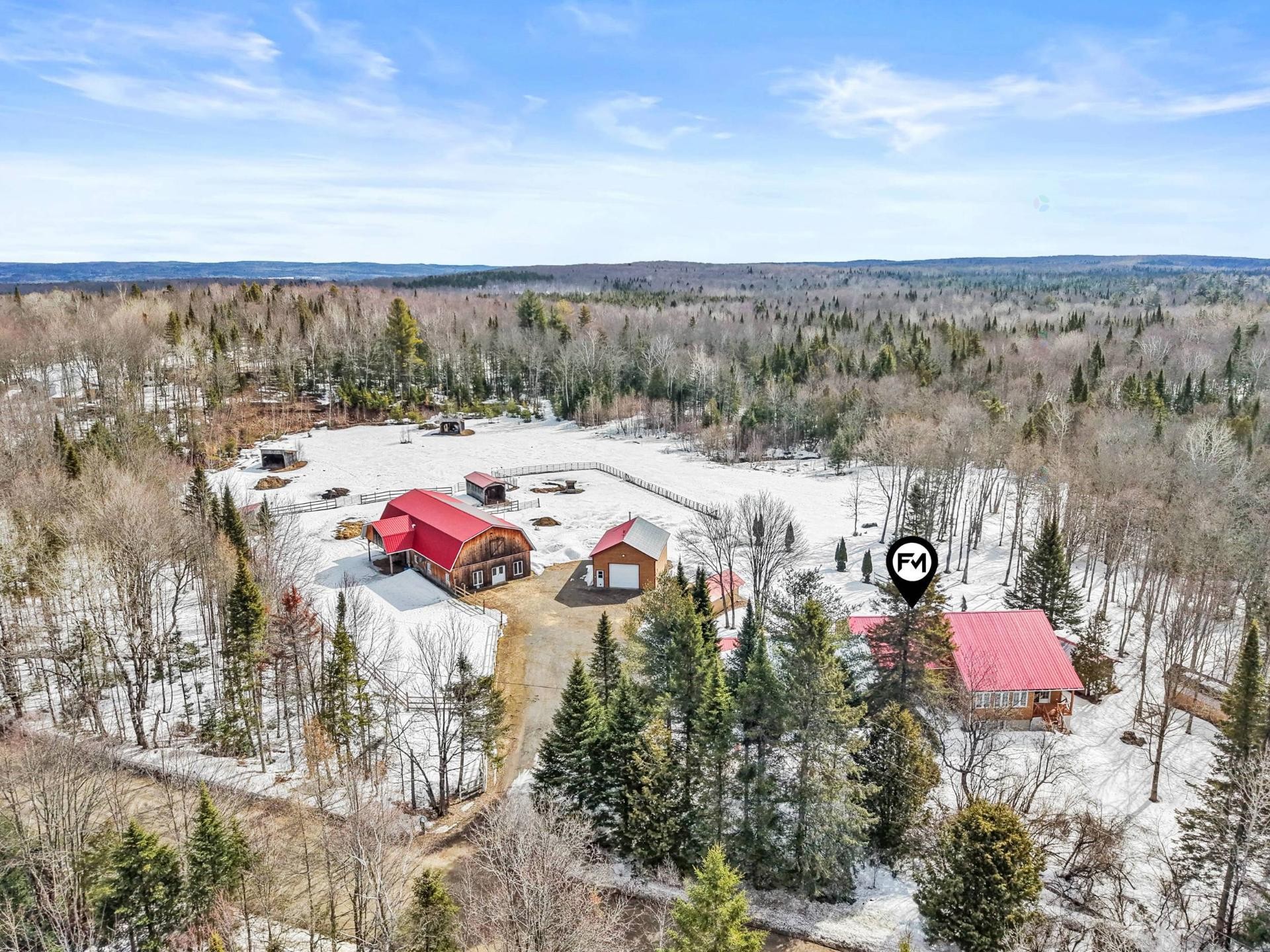 Photo aérienne - 1131 Ch. De Lanaudière, Saint-Didace, QC