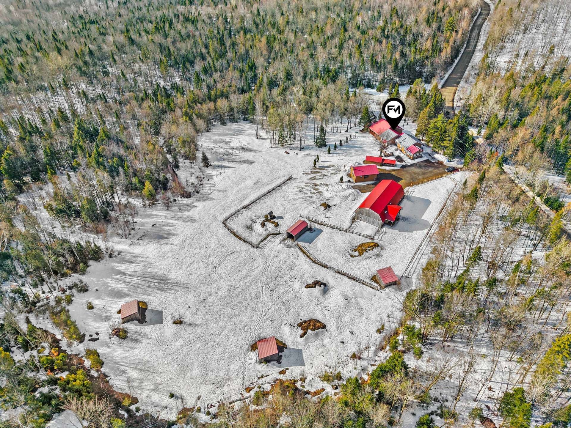 Photo aérienne - 1131 Ch. De Lanaudière, Saint-Didace, QC