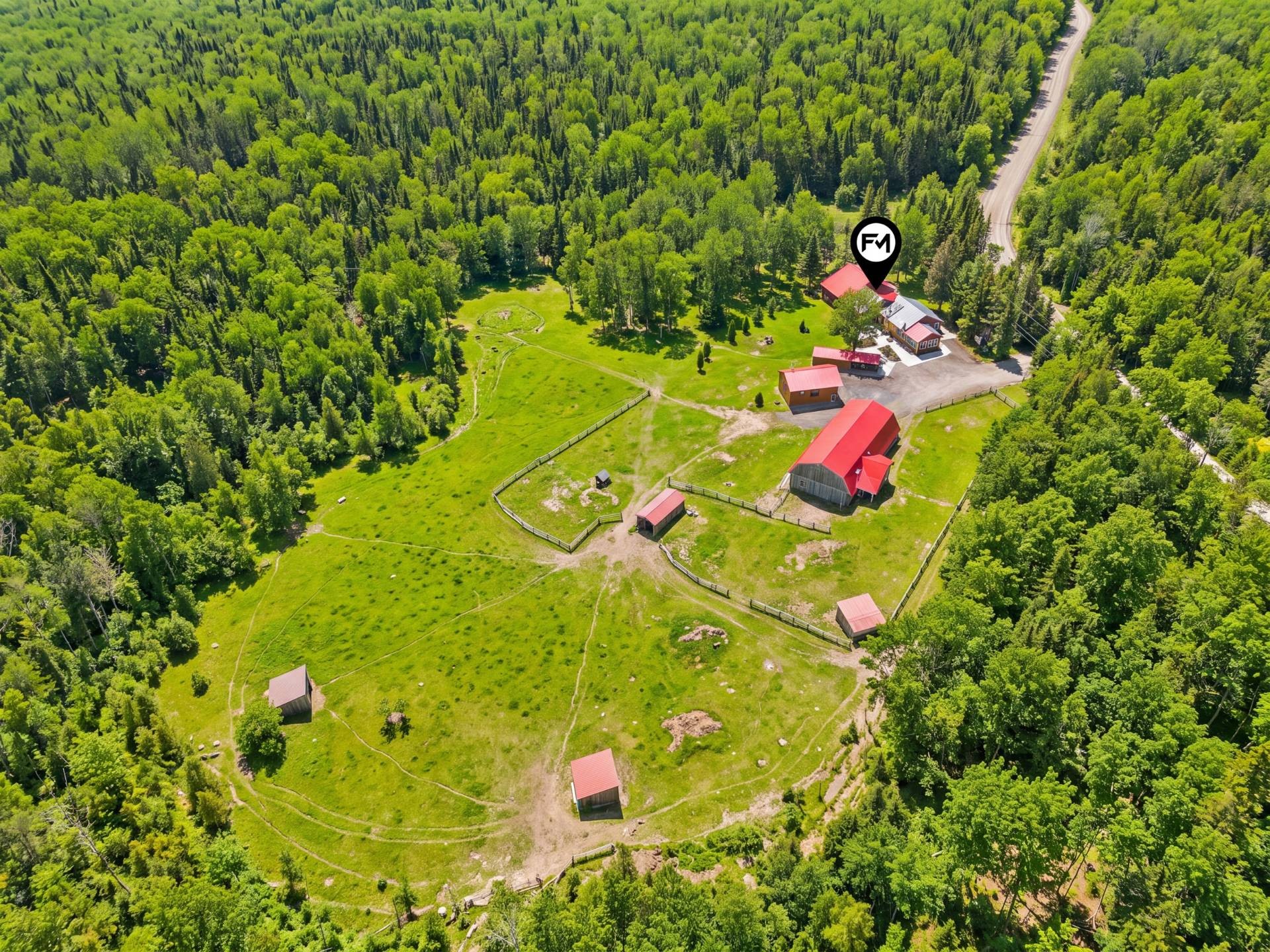 Photo aérienne - 1131 Ch. De Lanaudière, Saint-Didace, QC