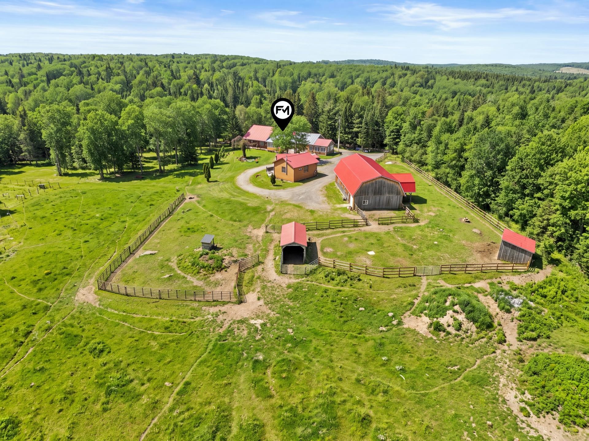 Photo aérienne - 1131 Ch. De Lanaudière, Saint-Didace, QC