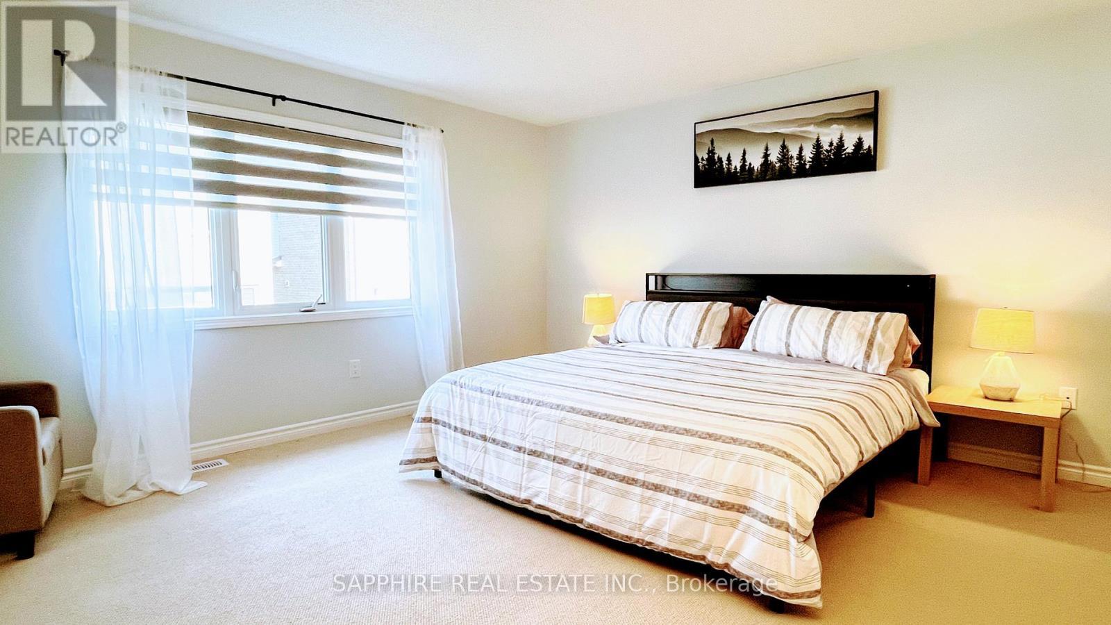 Large Primary Bedroom with Walking Closet - 325 Trudeau Drive E, Milton, ON - Indoor Photo Showing Bedroom