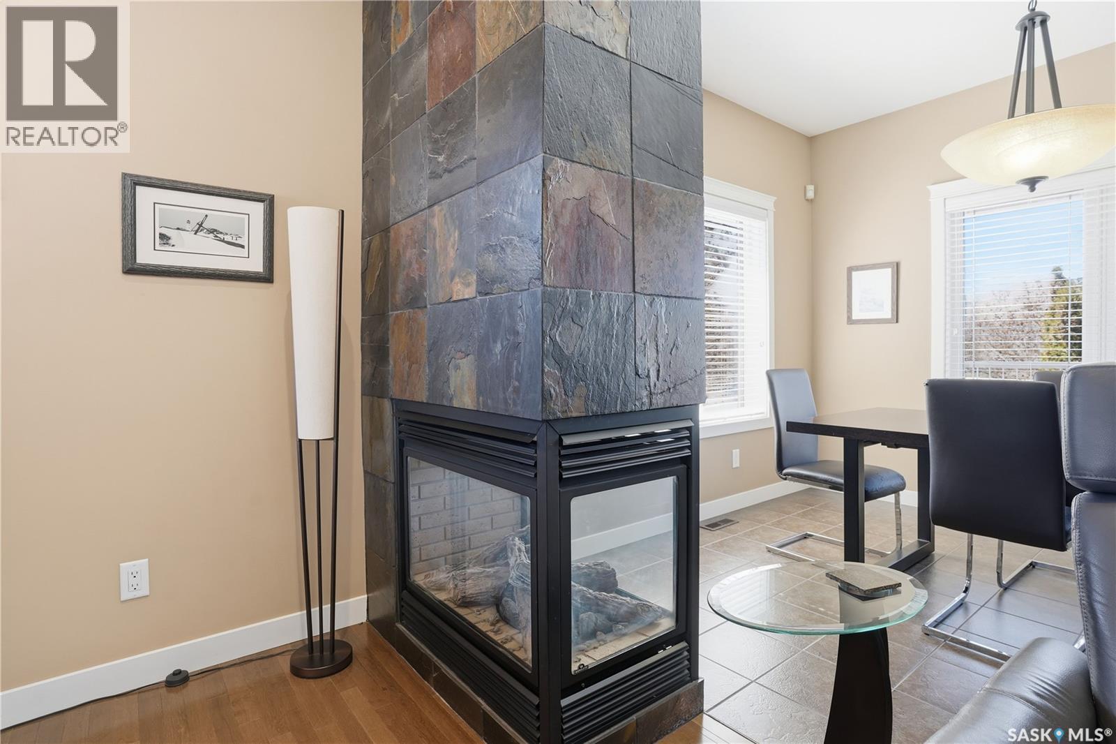 4150 Goldfinch Way, Regina, SK - Indoor With Fireplace