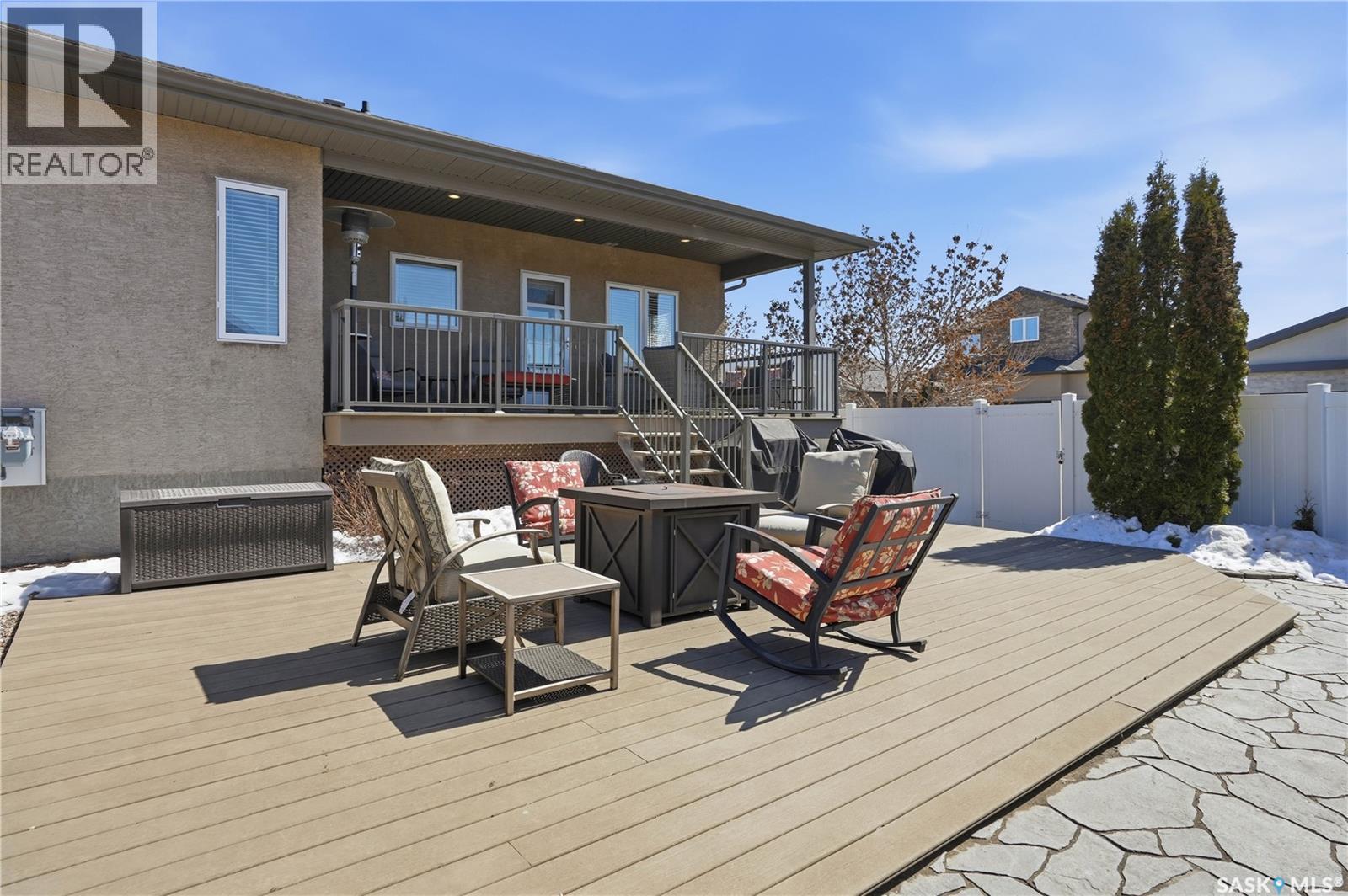 4150 Goldfinch Way, Regina, SK - Outdoor With Deck Patio Veranda With Exterior