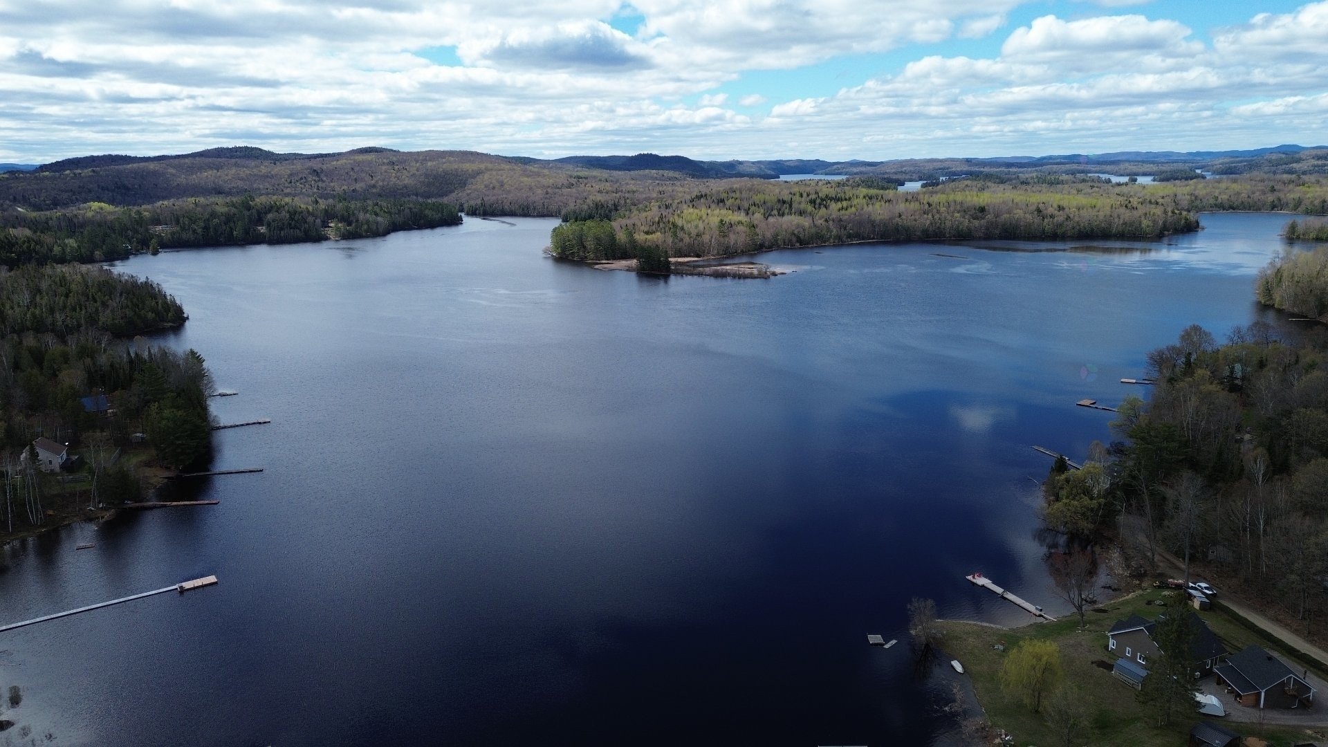 Overall view - 2 Ch. Préseault, Notre-Dame-Du-Laus, QC - Outdoor With Body Of Water With View