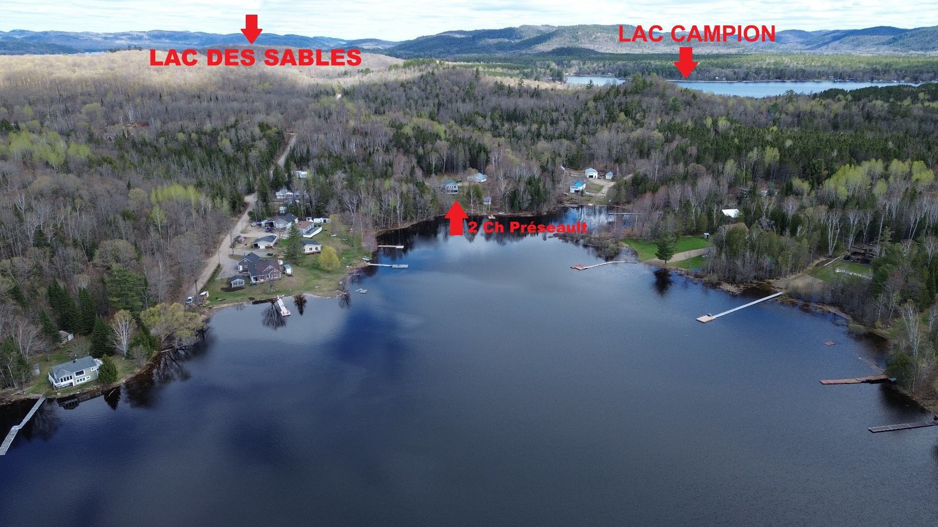 Overall view - 2 Ch. Préseault, Notre-Dame-Du-Laus, QC - Outdoor With Body Of Water With View