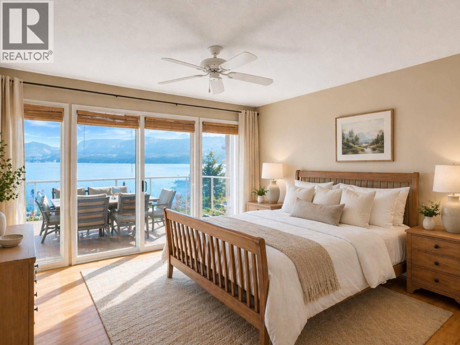 Virtually staged for illustrative purposes. - 1988 Dewdney Road, Kelowna, BC - Indoor Photo Showing Bedroom