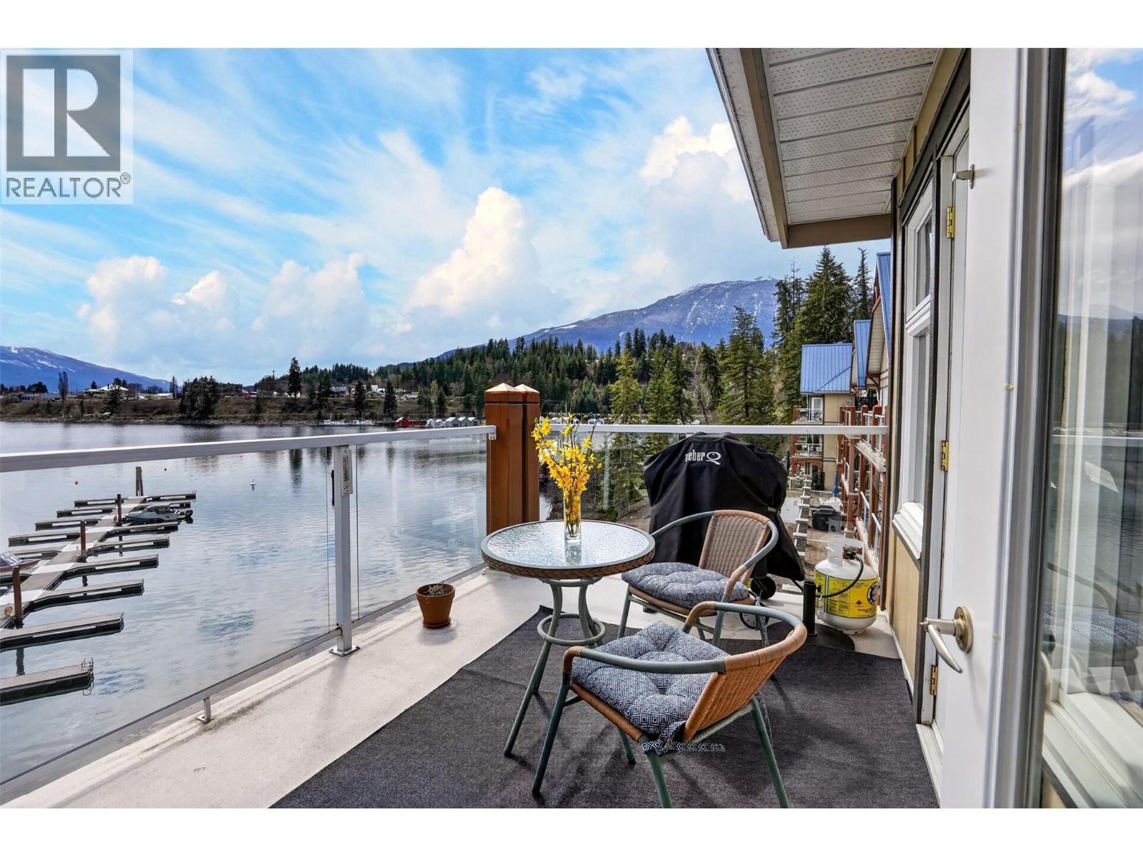 550 Rainbow Drive Unit# 302, Kaslo, BC - Outdoor With Body Of Water With Balcony With View