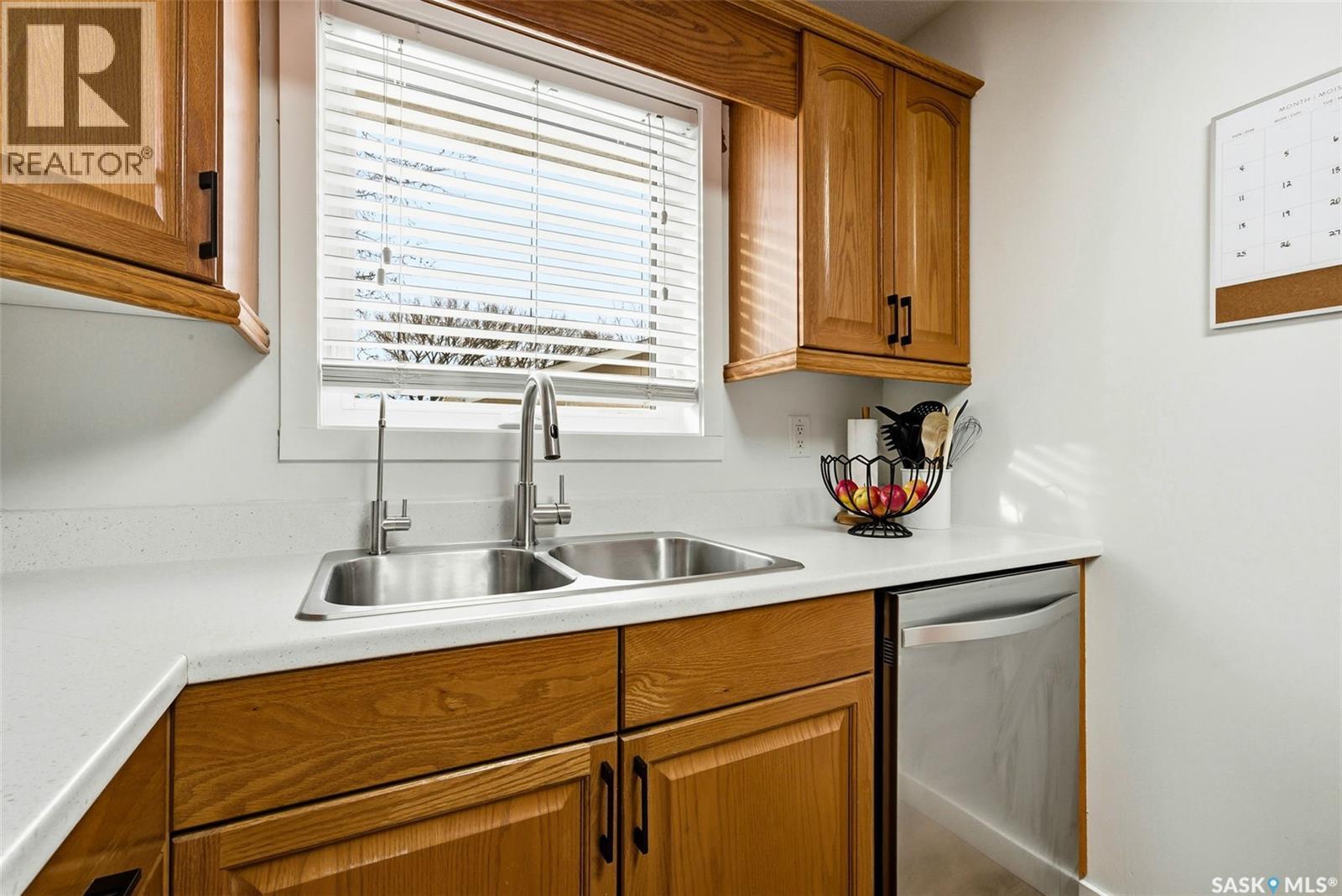 14 Joyce Crescent, Regina, SK - Indoor Photo Showing Kitchen With Double Sink