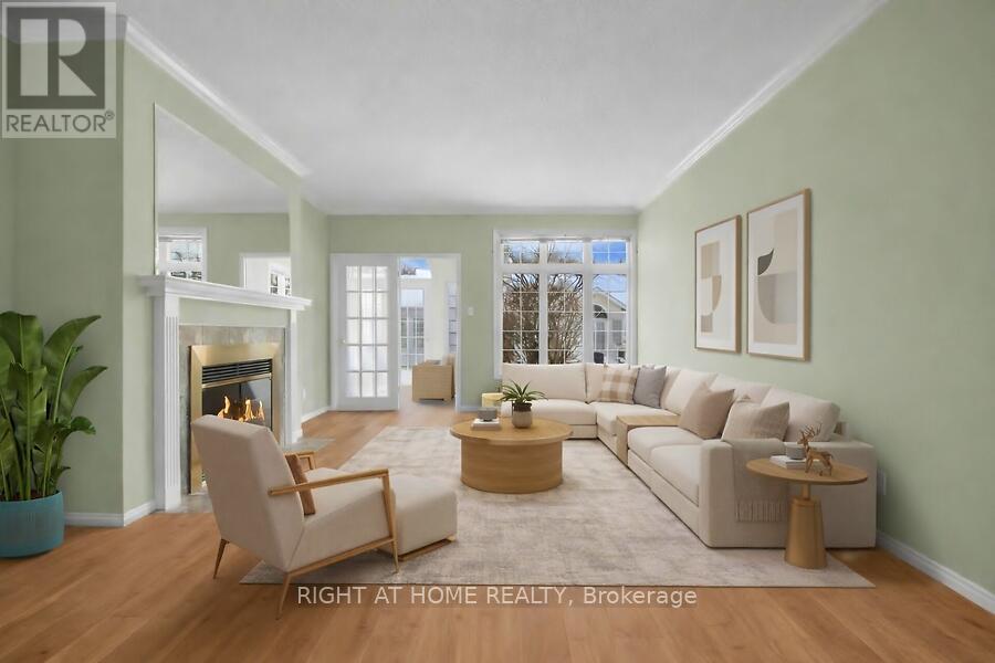 38 Kettering, Ottawa, ON - Indoor Photo Showing Living Room With Fireplace