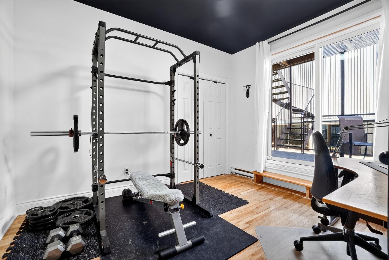 Chambre à coucher - 3-1805 Boul. St-Joseph E., Montréal (Le Plateau-Mont-Royal), QC - Indoor Photo Showing Gym Room