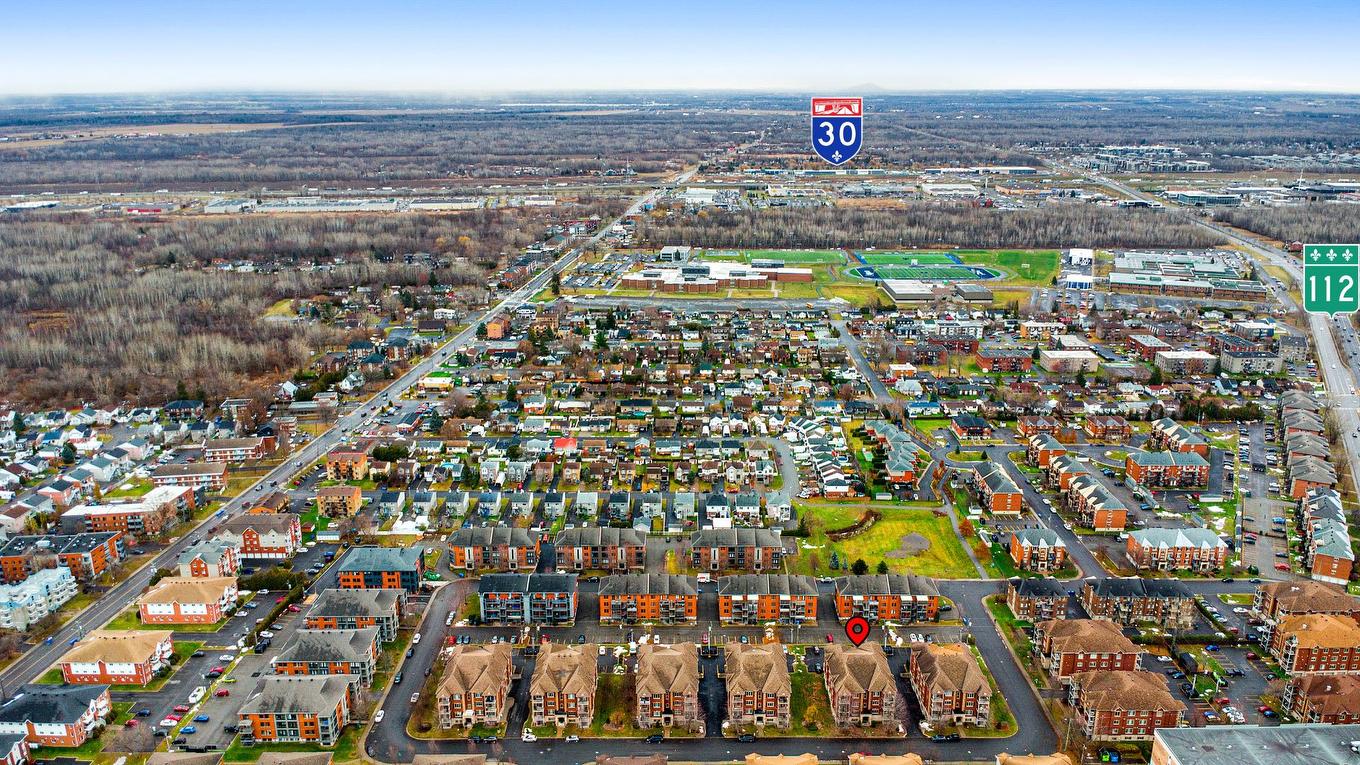 Aerial photo - 201-2243 Rue Racine, Longueuil (Saint-Hubert), QC - Outdoor With View
