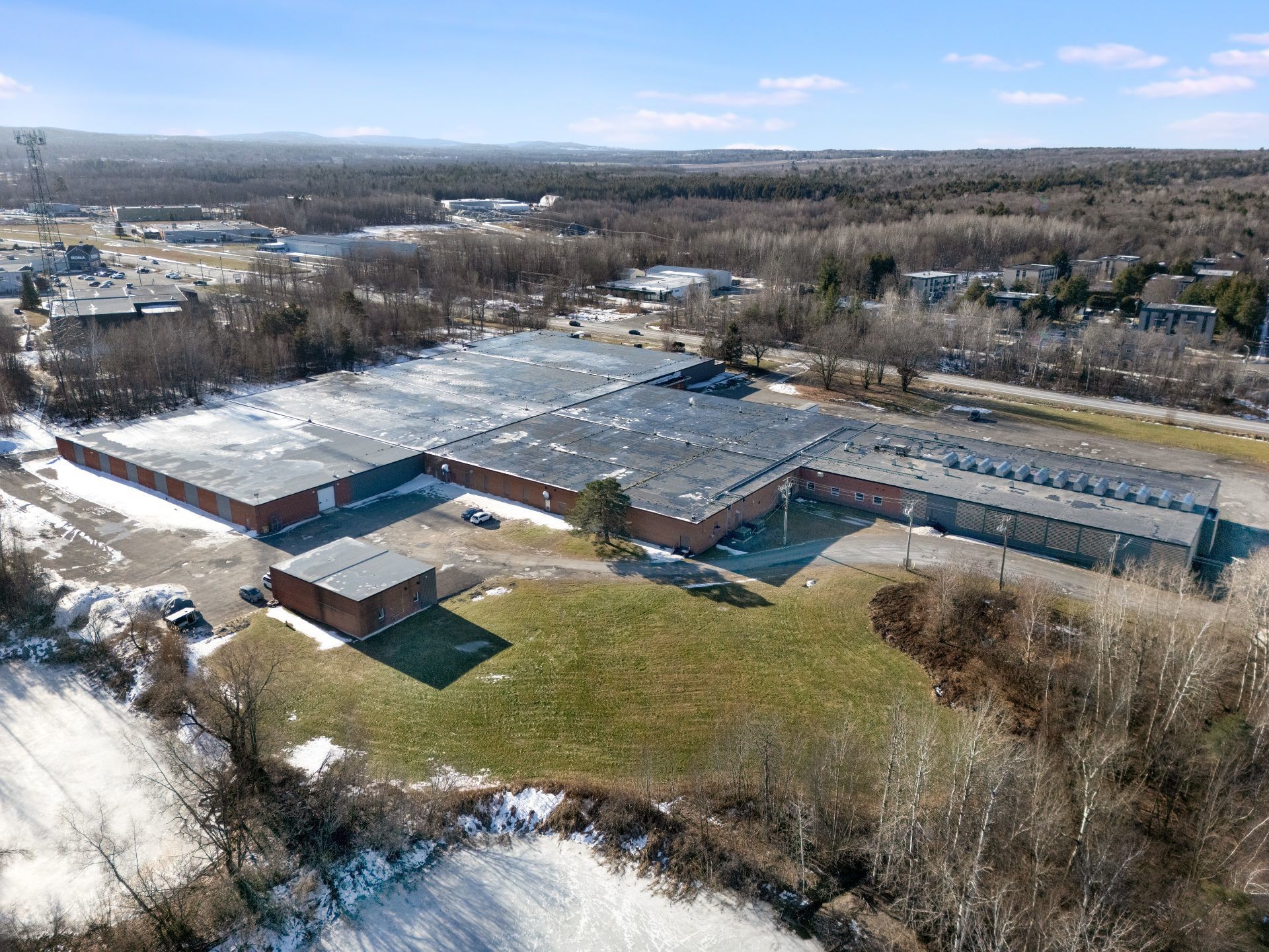 Photo aérienne - 135 Rue Dean, Cowansville, QC - Outdoor With View