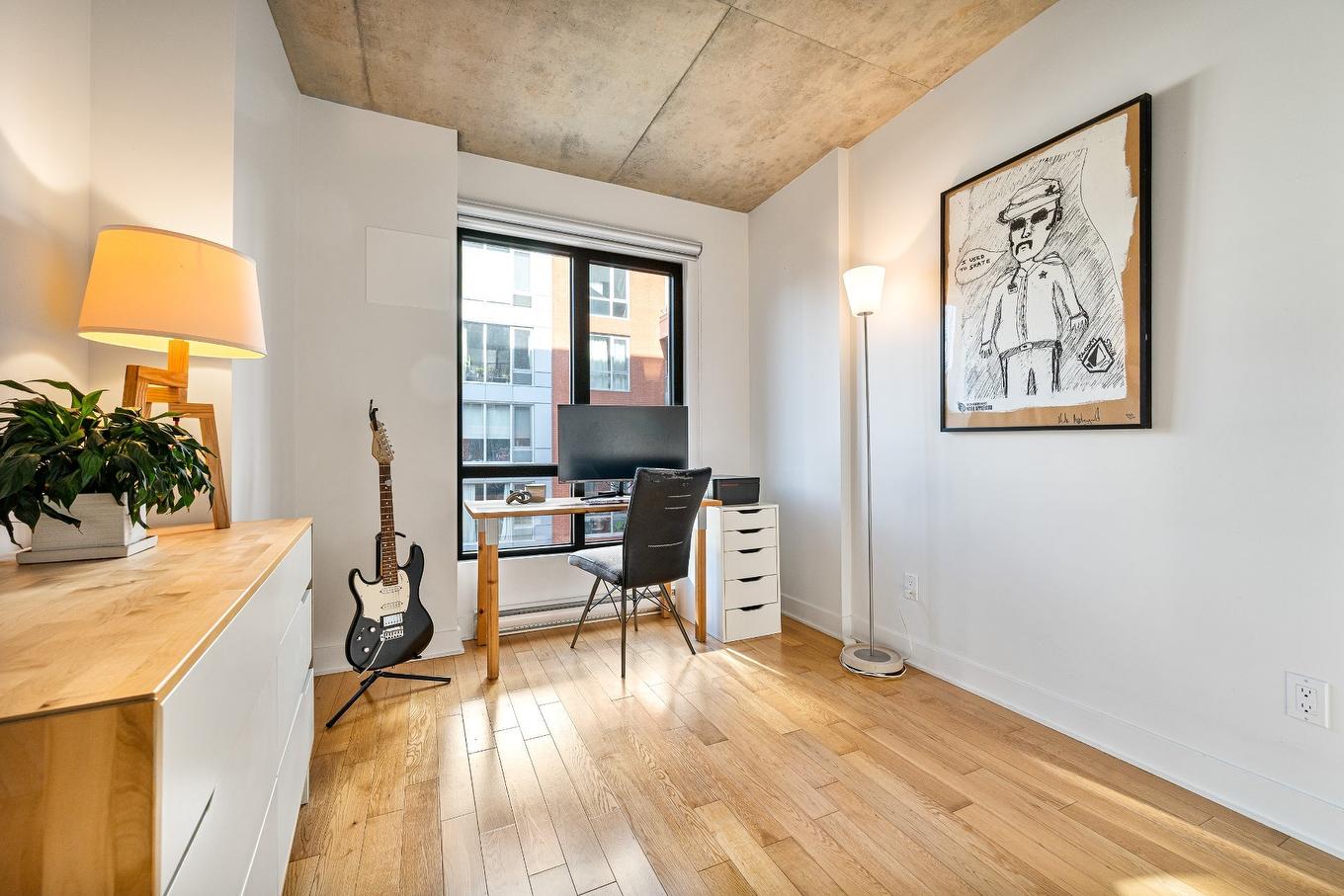 Bedroom - 627-400 Rue De L'Inspecteur, Montréal (Le Sud-Ouest), QC - Indoor Photo Showing Office