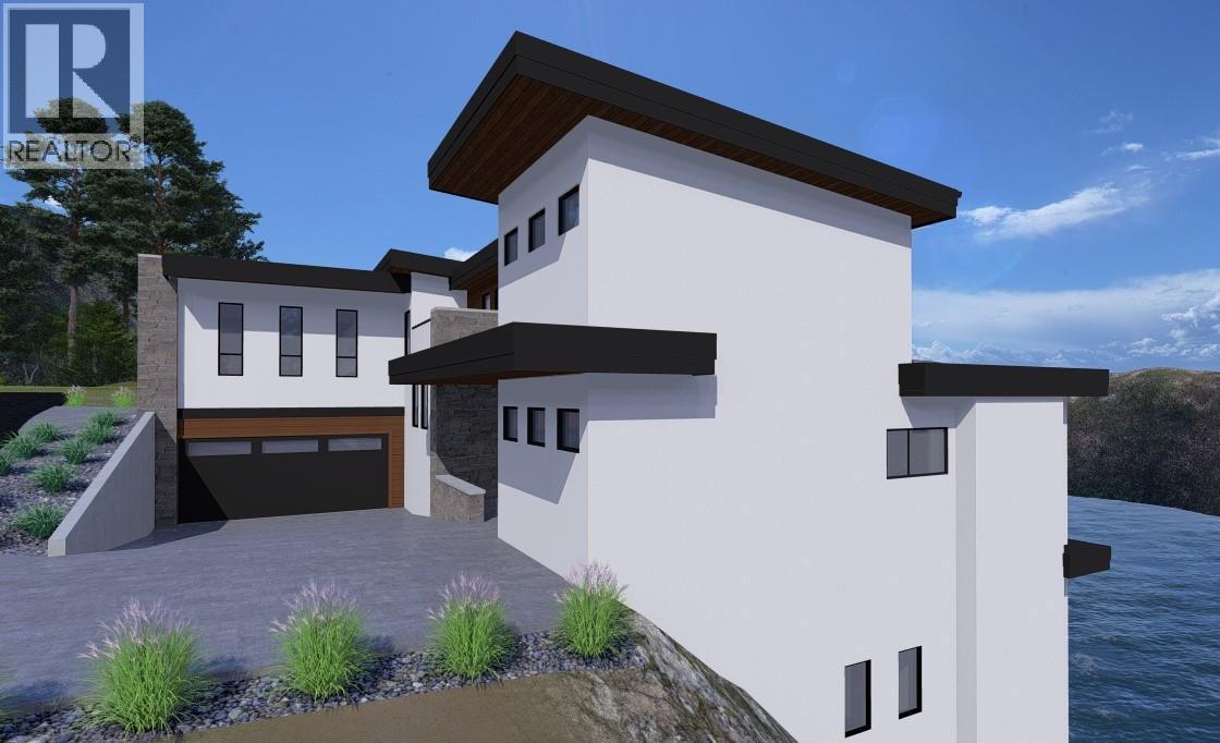 Rendering of home designed for lot. Plans can be included. - 901 Westside Road S Unit# 13, West Kelowna, BC