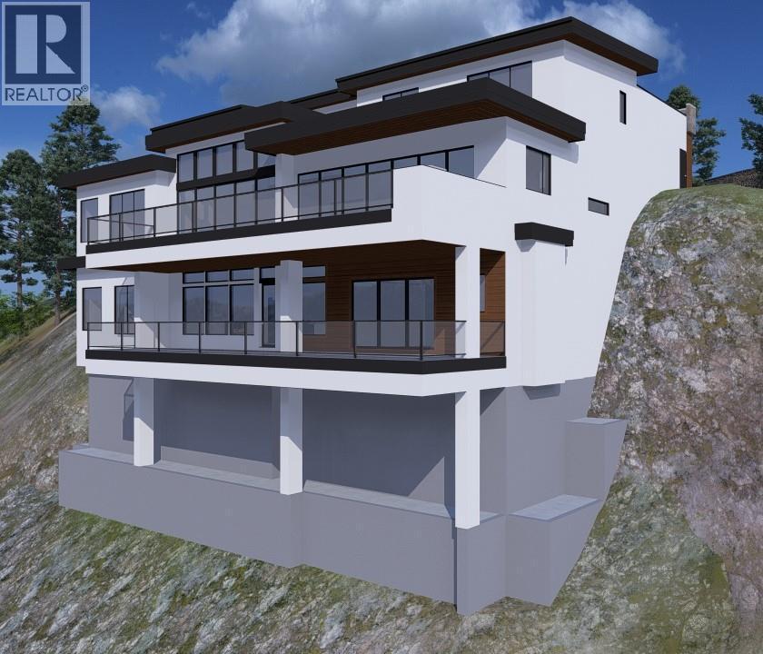 Rendering of home designed for lot. Plans can be included. - 901 Westside Road S Unit# 13, West Kelowna, BC