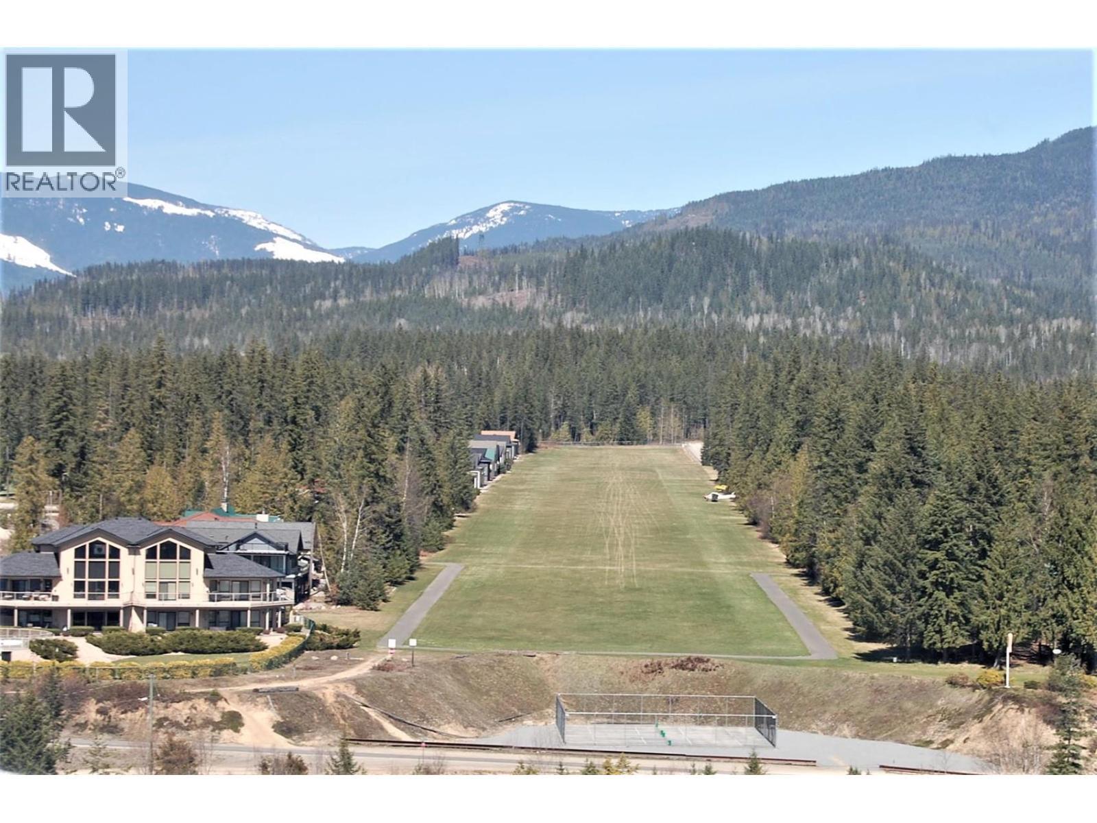 Private grass airstrip for resort property owners. - 19-3453 Cessna Road, Enderby, BC - Outdoor With View